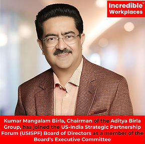 Mr. Kumar Mangalam Birla, has been appointed to the Board of Directors and Executive Committee of the US-India Strategic Partnership Forum (USISPF).