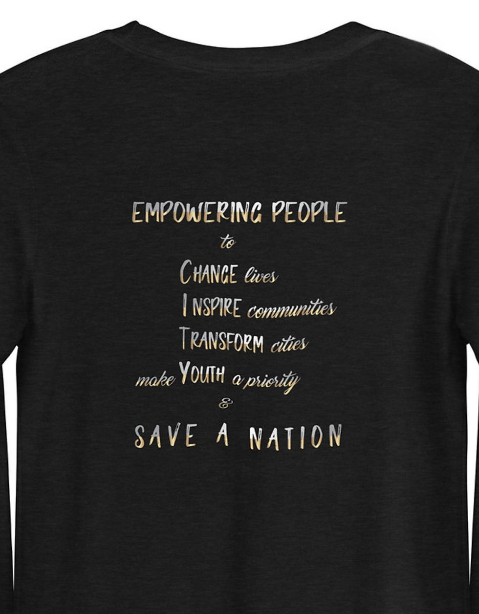 Thumbnail: PEOPLE'S VICTORY/Empowering People - (Unisex) Long Sleeve Tee w/ Back Design