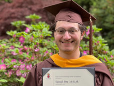 Sam Stea receives MSc award in academic accomplishment