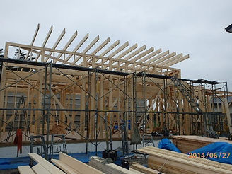 6月、牧草の刈り取り