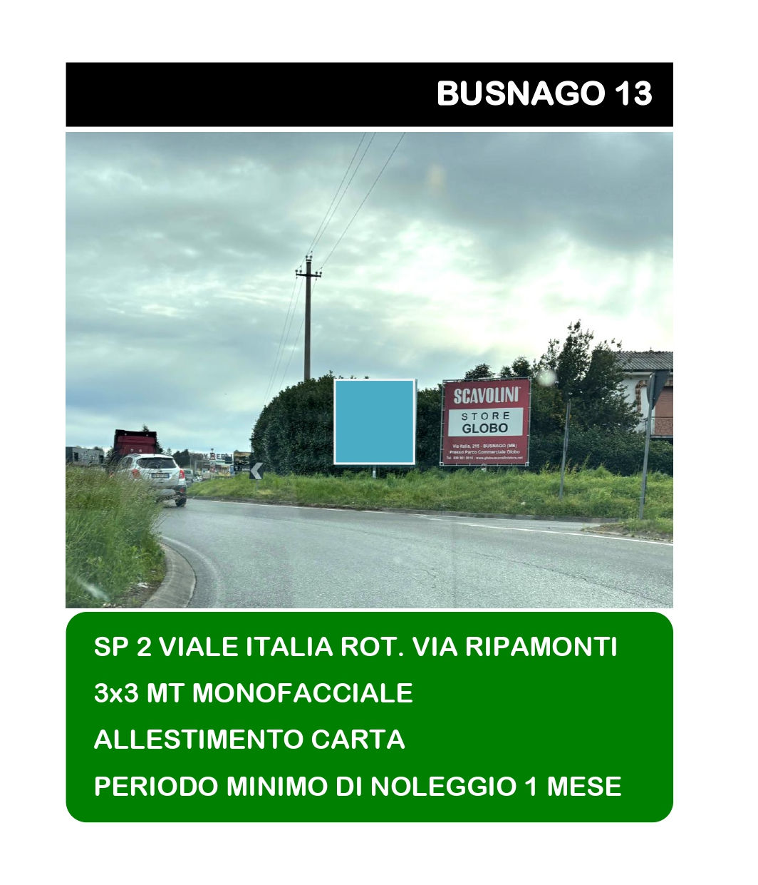 BUSNAGO 13 (formato 3x3 mt)