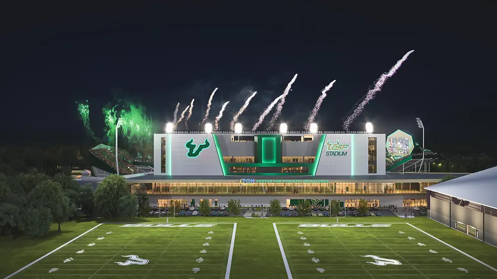 The University of South Florida approves a $340 million construction deal to build a new on-campus football stadium, set to open for the 2027 season