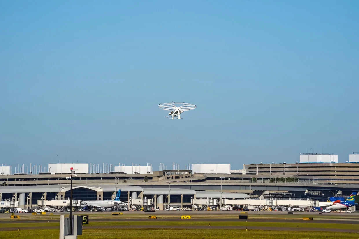Tampa International Airport, in partnership with Volocopter, hosted Florida’s first electric flying taxi test flight.