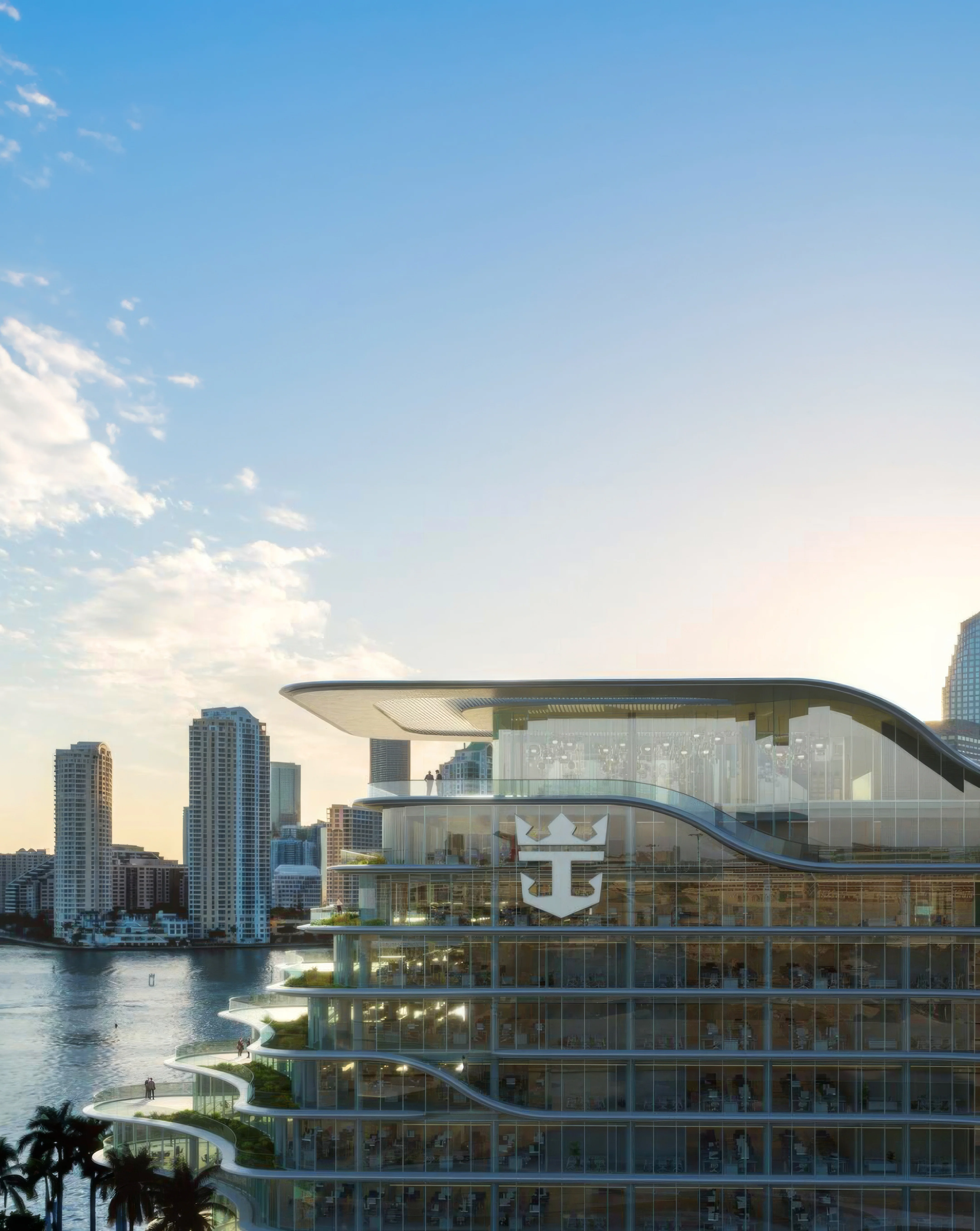 Royal Caribbean Group commences construction on new 10-story, HOK designed, PortMiami office headquarters, with completion scheduled for 2026