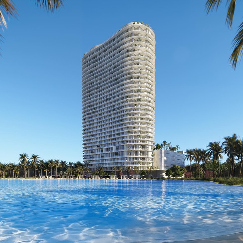 One Park Tower by Turnberry, a 33-story condominium in North Miami's SoLé Mia expect 2025 completion