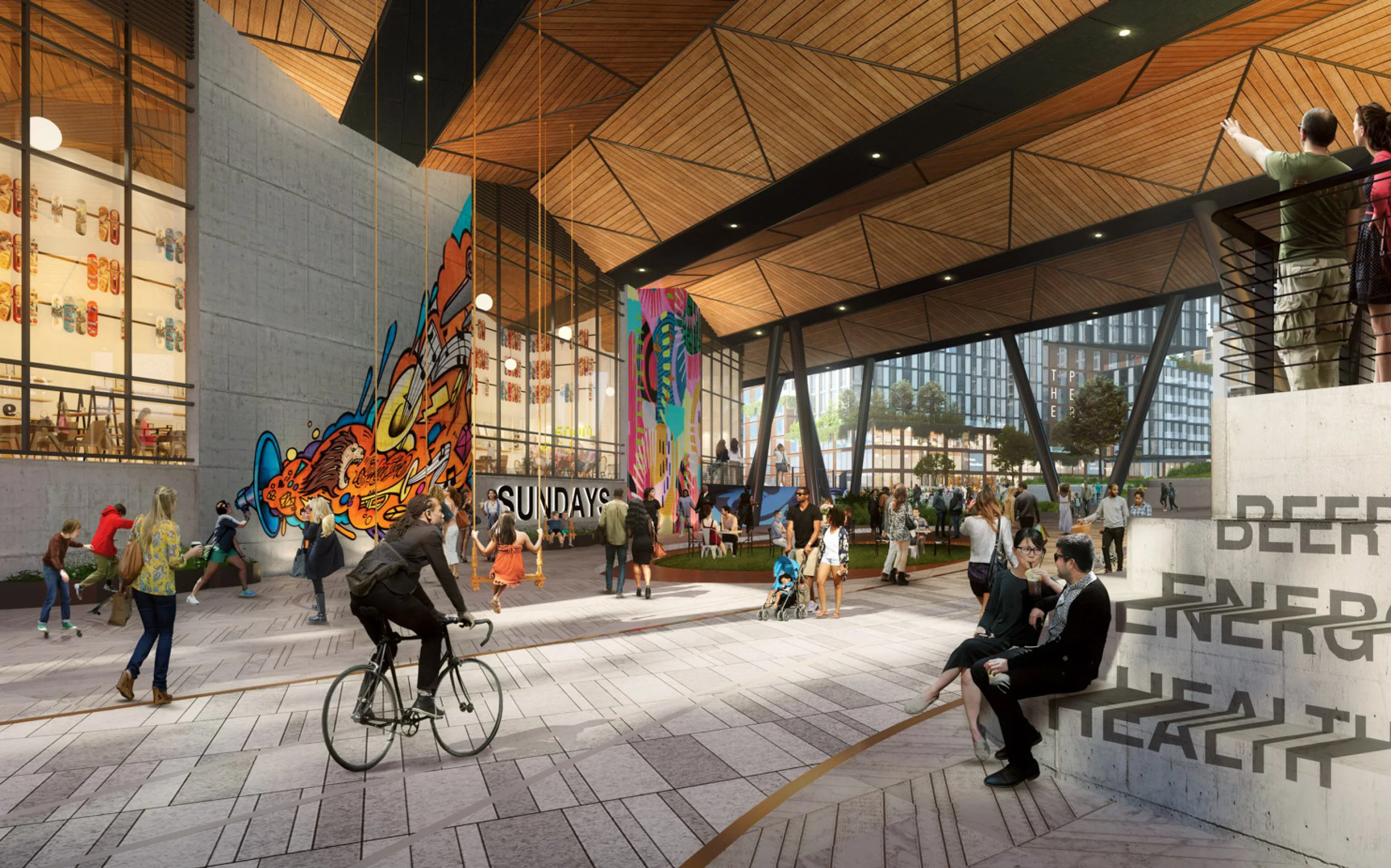 Station East, an 18-acre mixed-use development, aims to revitalize Nashville's East Bank into a second downtown with 1,400 residential units, offices, and 600 hotel rooms