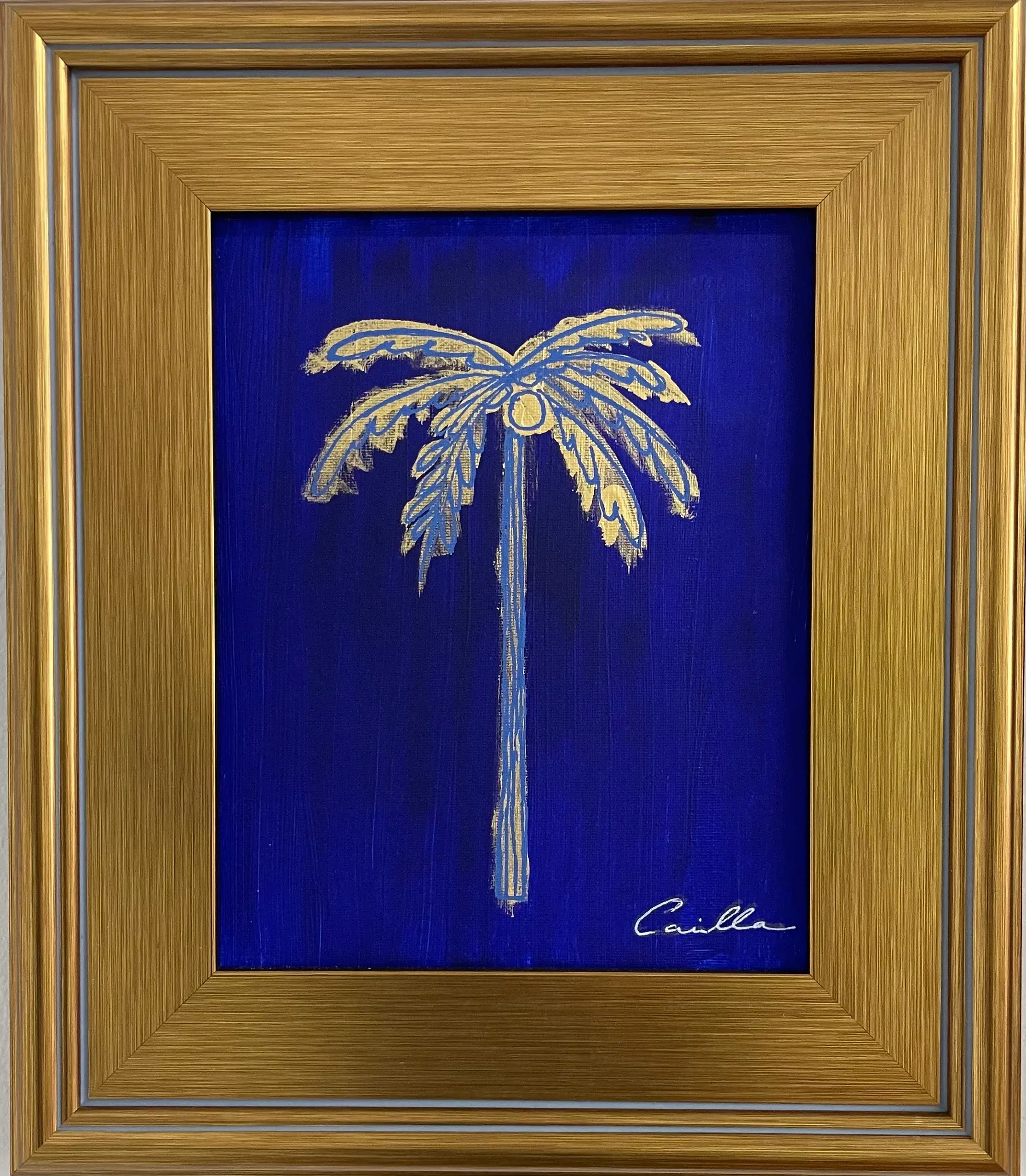 Paradise Palms (Ultramarine Blue)