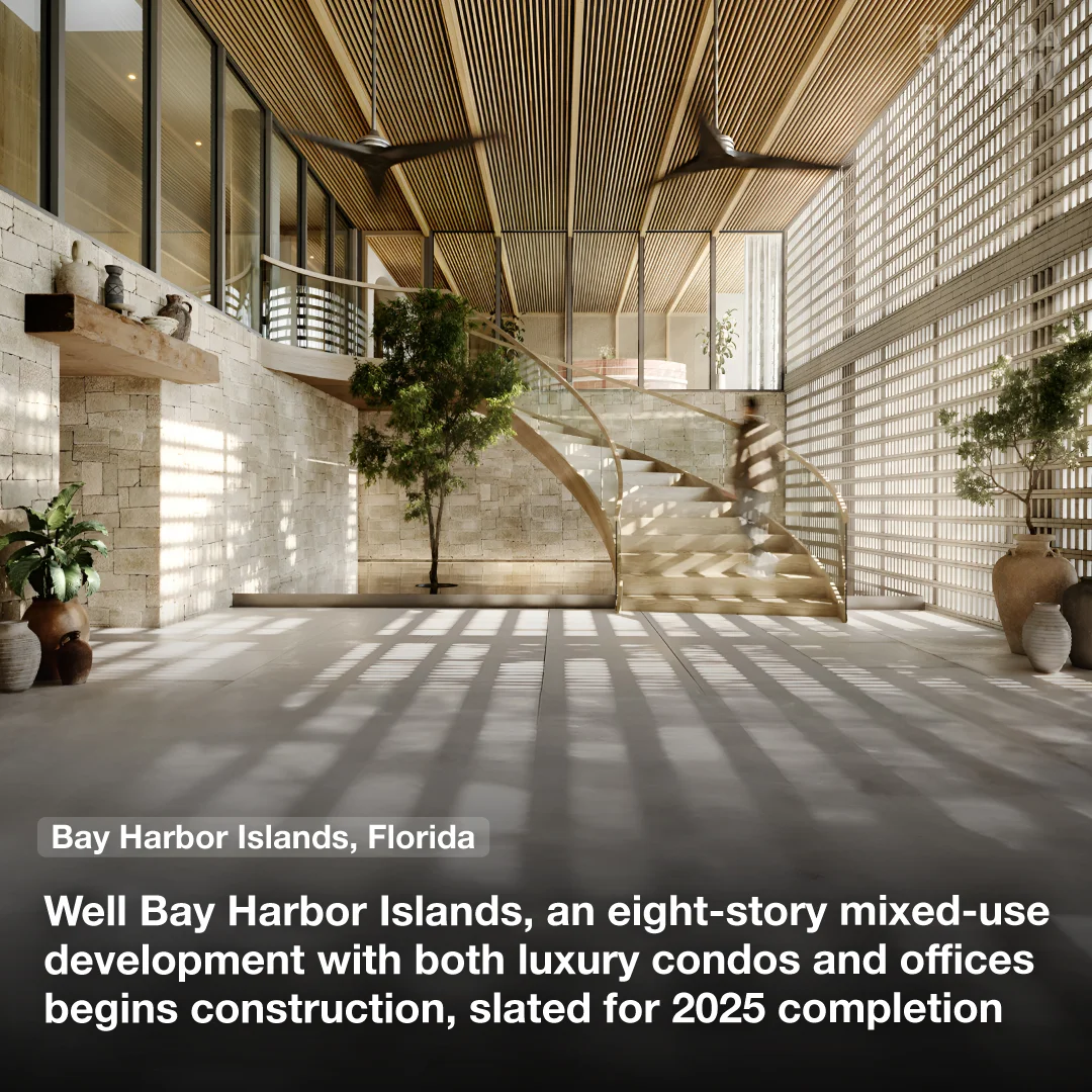 Well Bay Harbor Islands, an 8story mixeduse development breaks ground