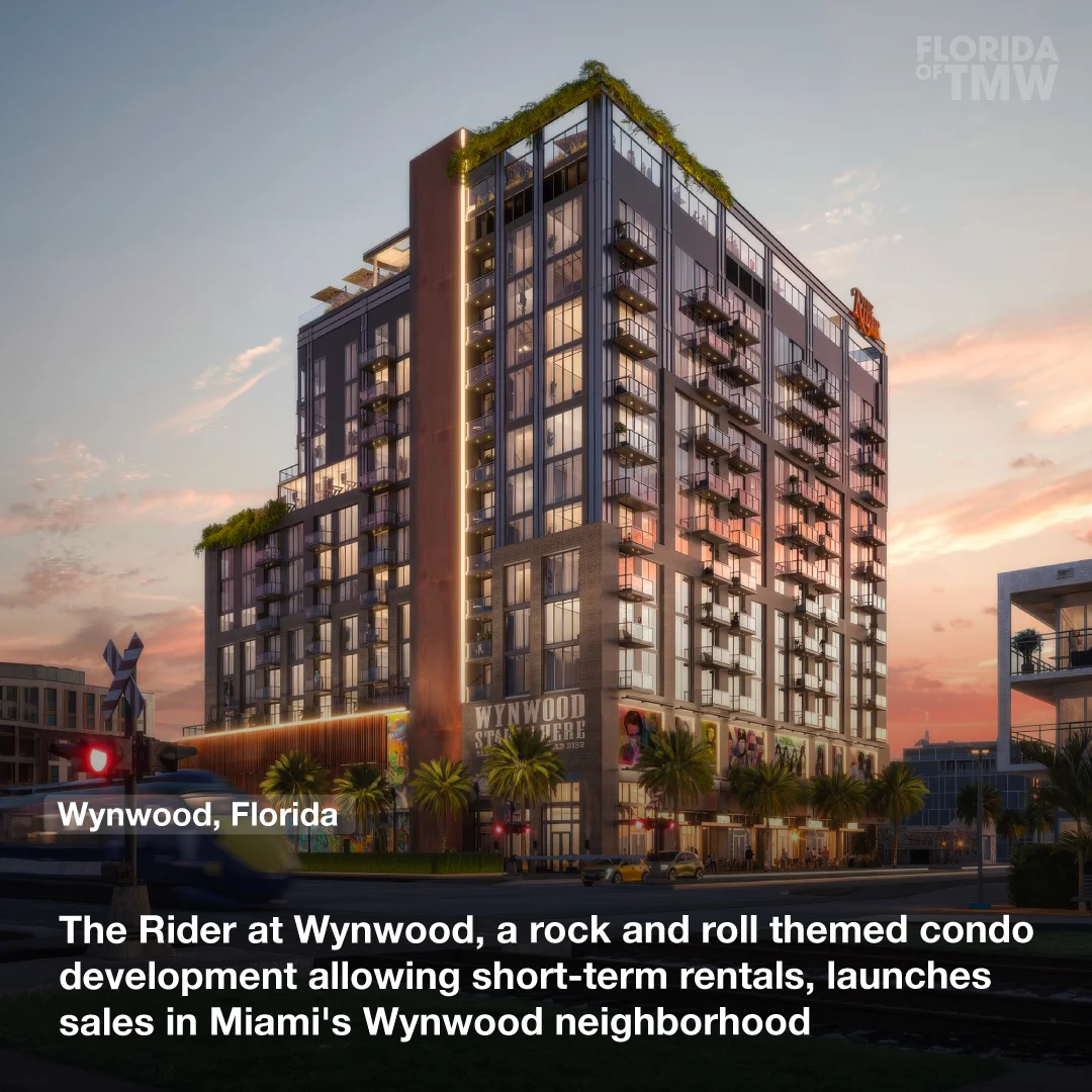 The Rider at Wynwood, a rock and rollthemed condo development allowing