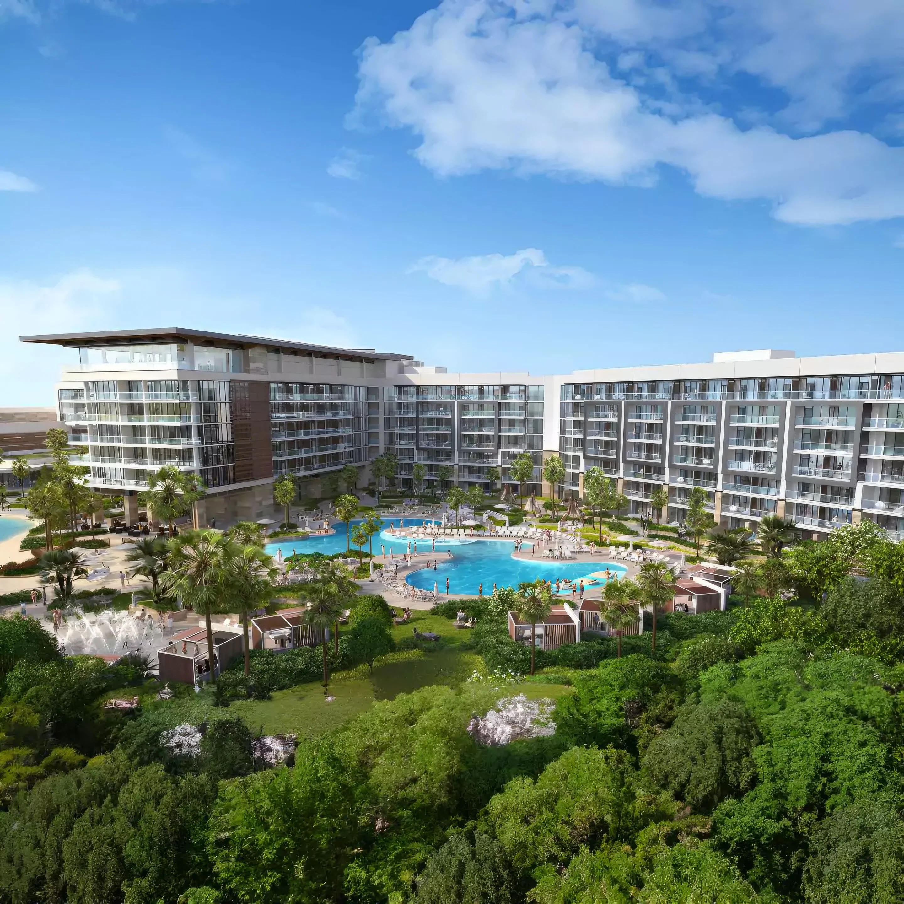 Evermore Orlando Resort, a $1.5 billion luxury development, opens in Lake Buena Vista, with 17-million-gallon lagoon and over 2,000 rooms