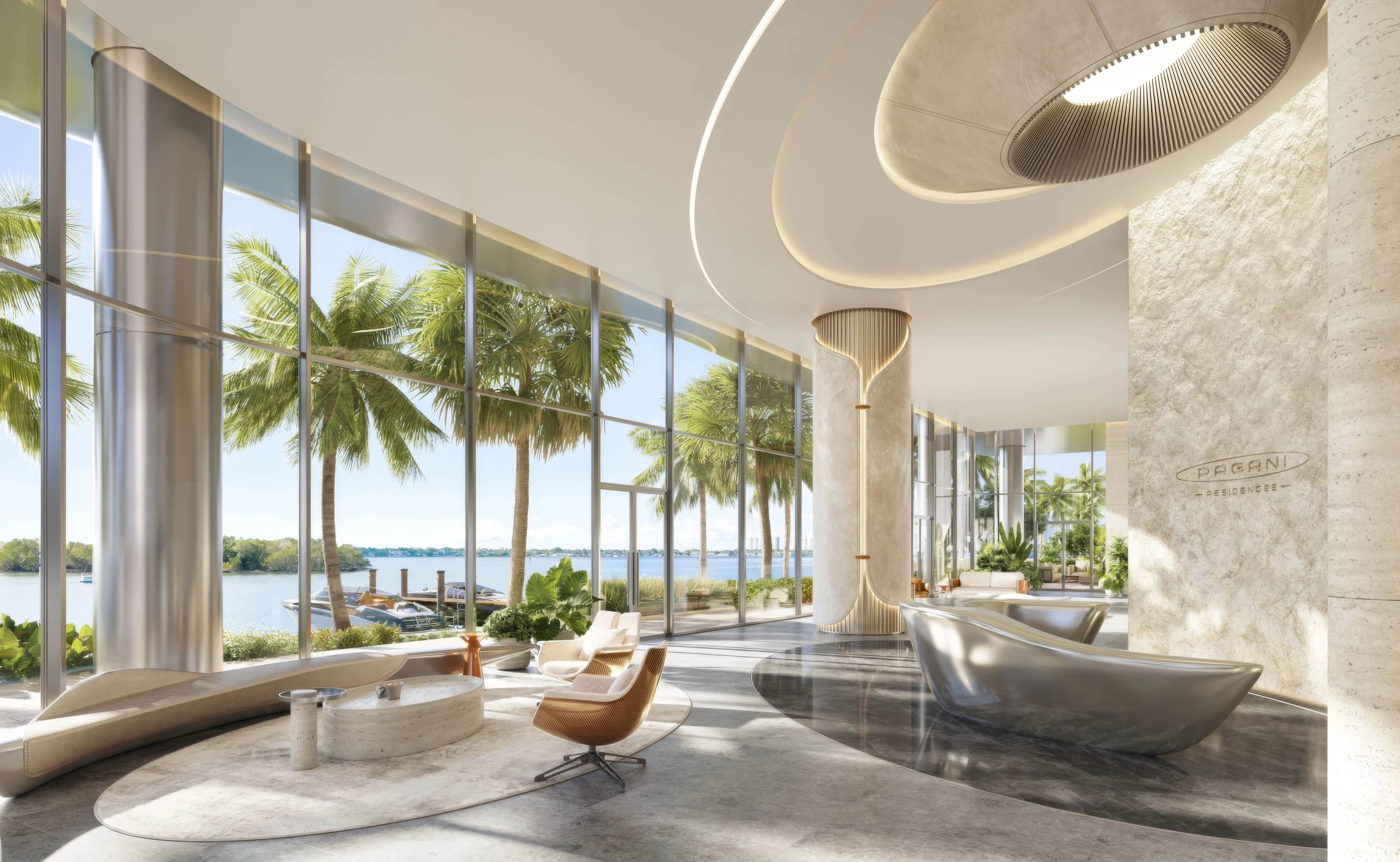 First Pagani residences in the world to launch in Miami’s North Bay Village, featuring 70 units in 28 stories, with prices starting at $2.4 million