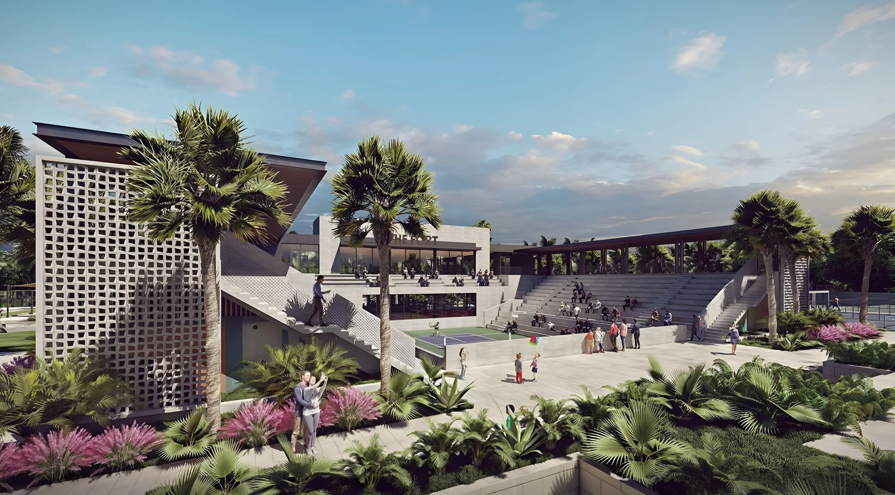 featured image for story, The Fort, the world's first pickleball stadium is coming to Fort Lauderdale,
offering 43 courts, live music and a recovery center