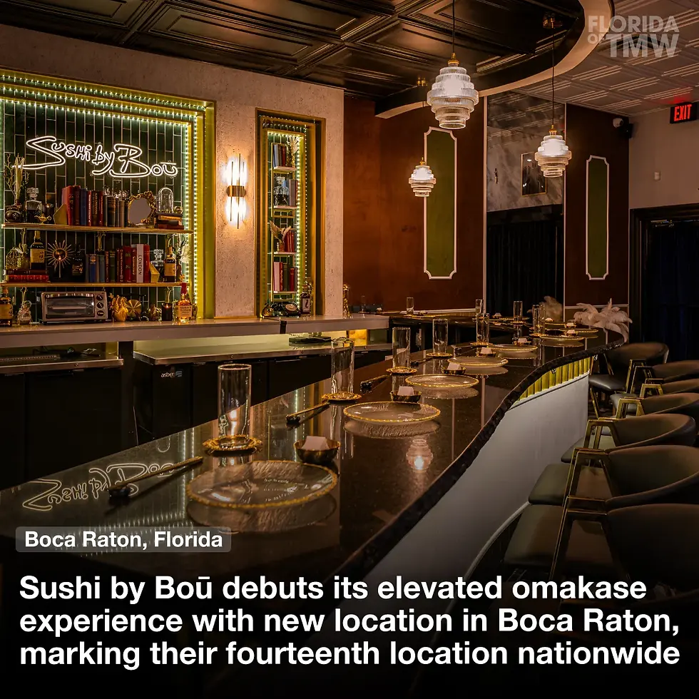 Sushi by Boū debuts its elevated omakase experience with a new location in Boca Raton