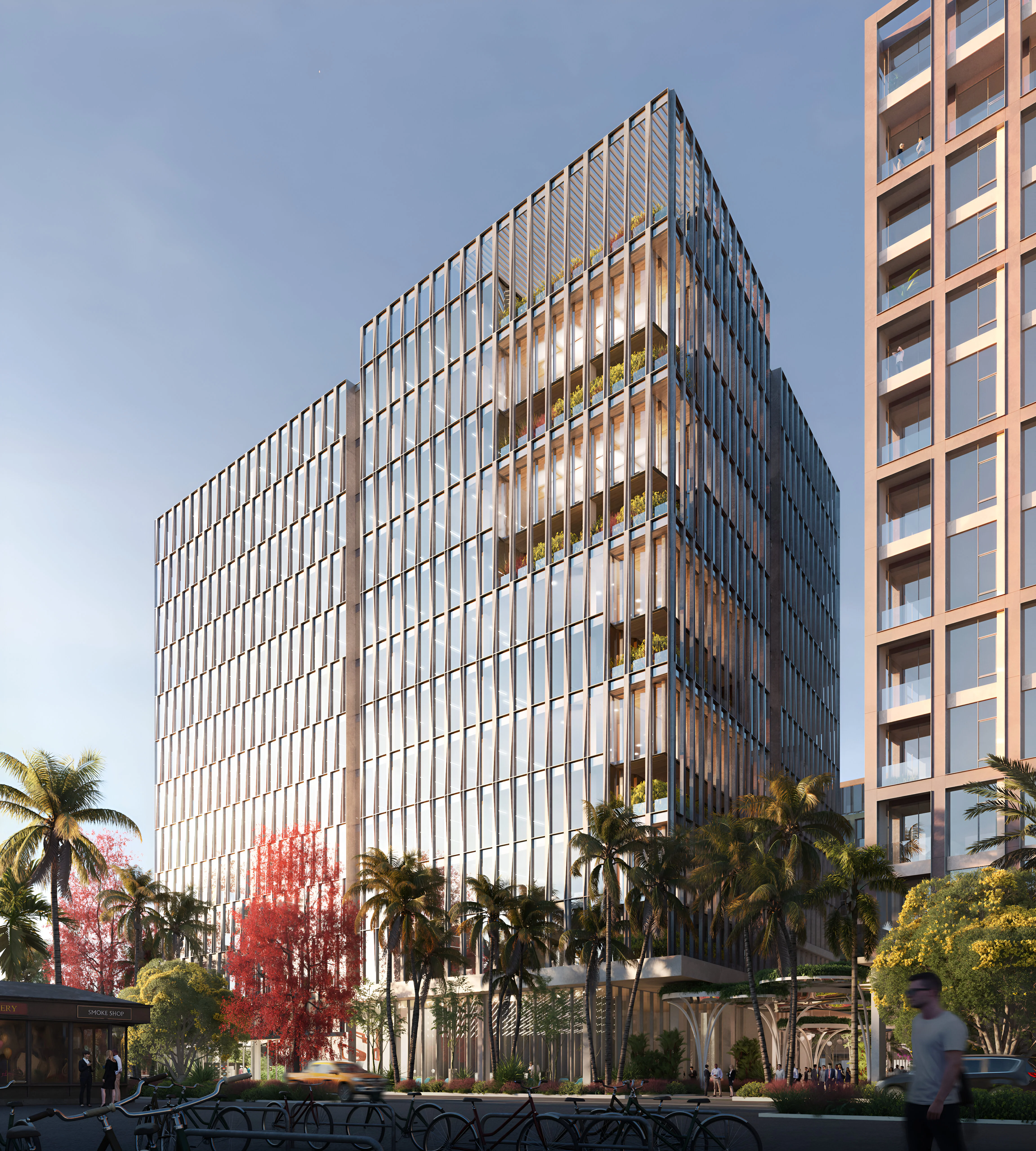 Wynwood Plaza in Wynwood Arts District reaches milestone with top-off of twelve-story office tower