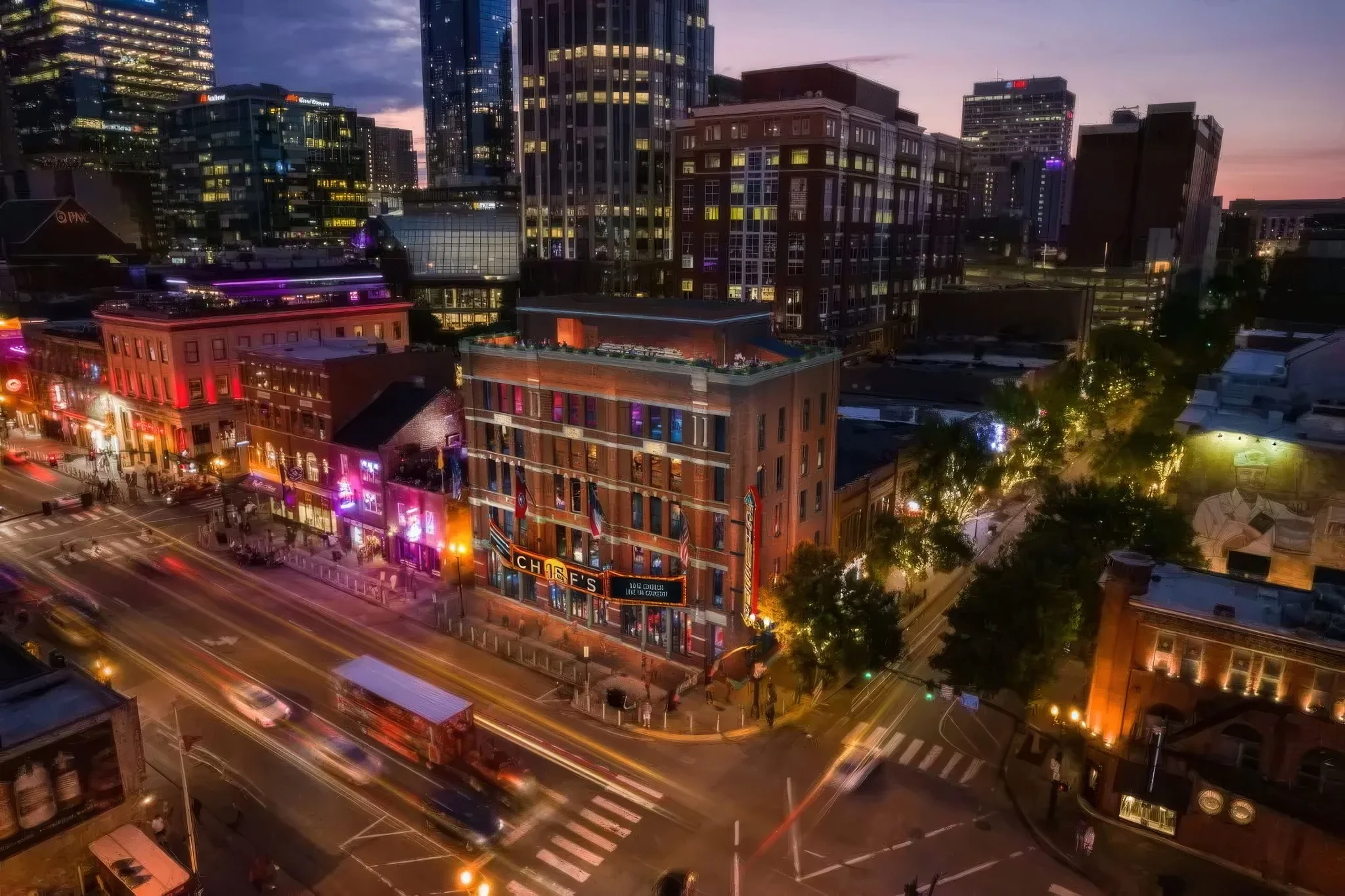 Eric Church’s six-story Lower Broadway honky-tonk is set to open April 5, featuring a 19,350-square-foot live music venue “The Neon Steeple”, and a rooftop restaurant