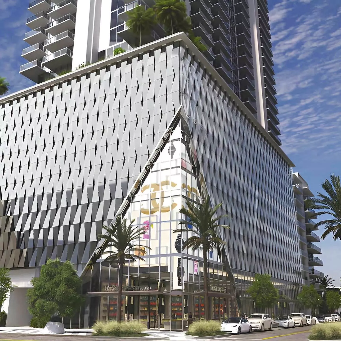 40-story Brightline Residences proposed to connect rail to apartment complex with covered walkway at Fort Lauderdale station