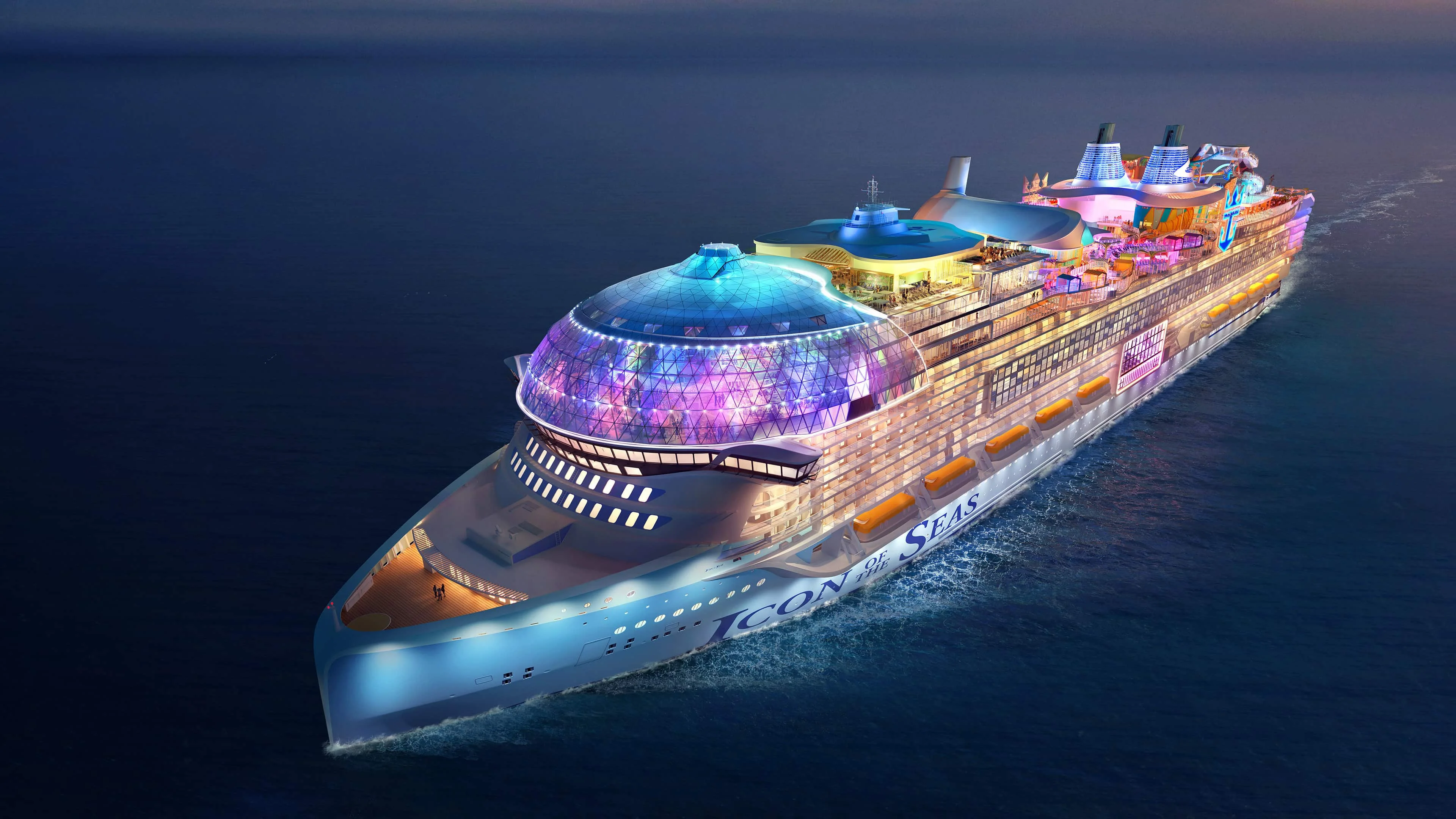 Royal Caribbean’s new Icon of The Seas, the largest cruise ship in the world, will debut in January