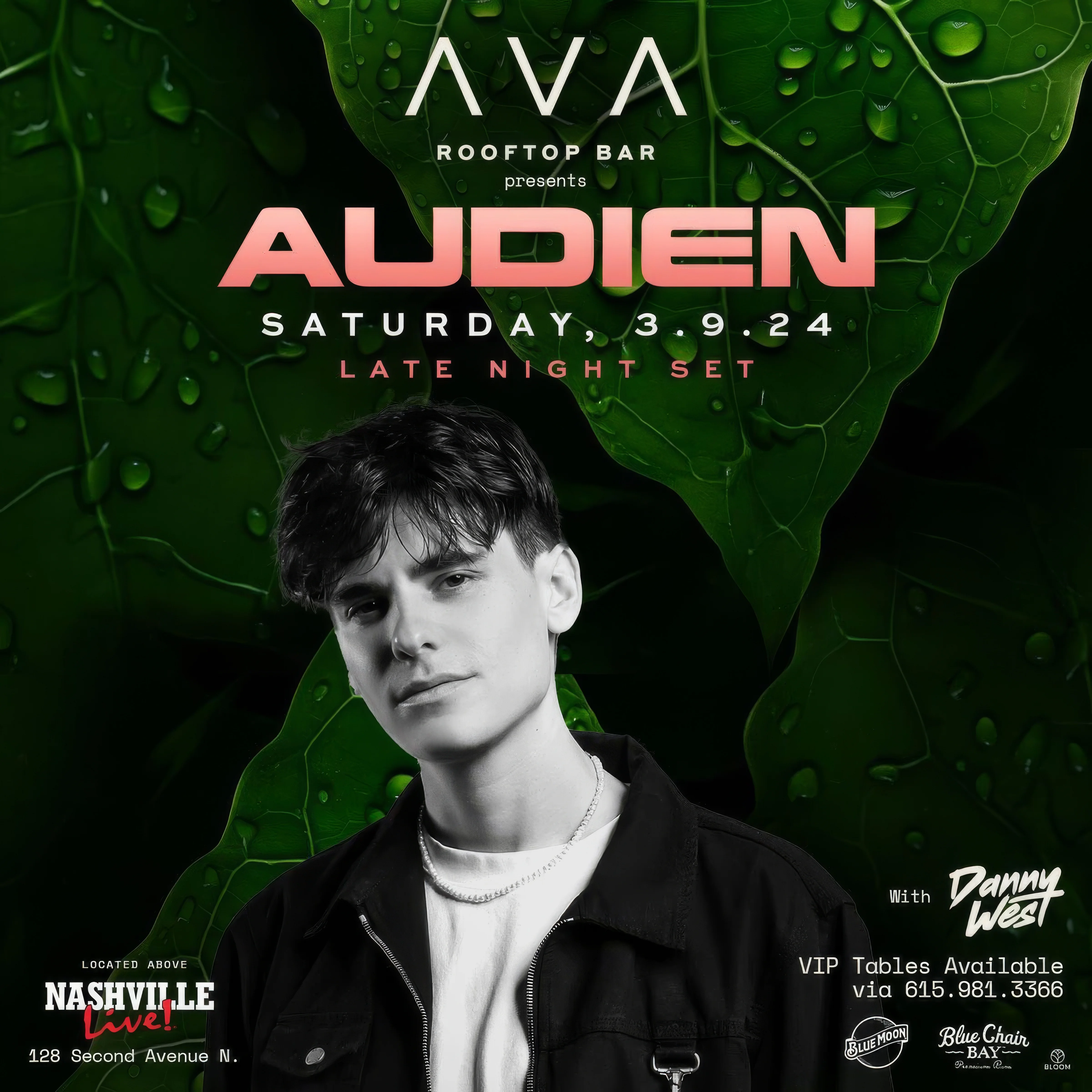 AVA Rooftop Bar, a new Mediterranean-inspired oasis, is set to open this Friday on top of Nashville Live! in downtown Nashville, with plans to bring notable DJs