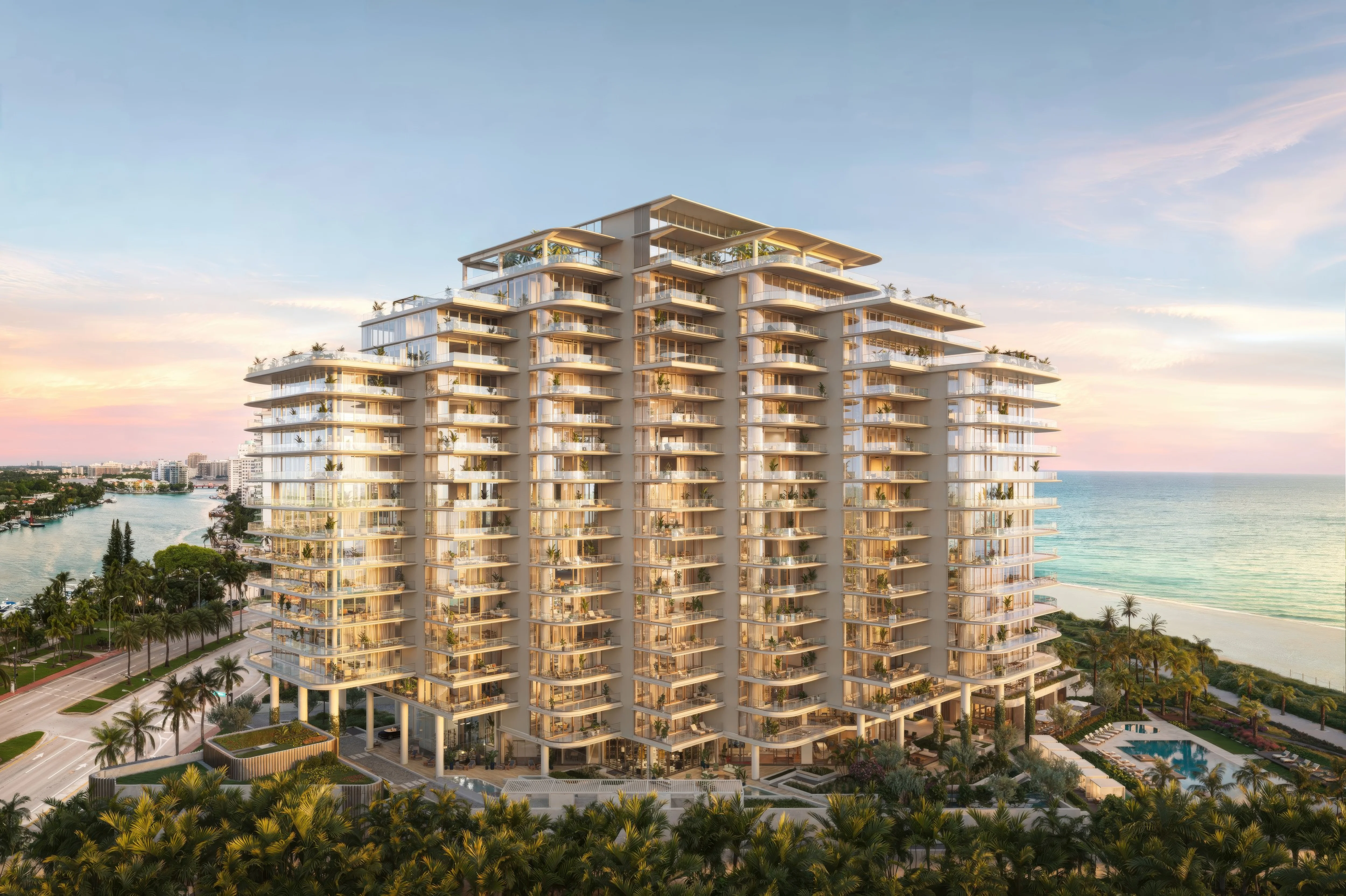 The Perigon Miami Beach boasts 17 stories and 73 exclusive residences