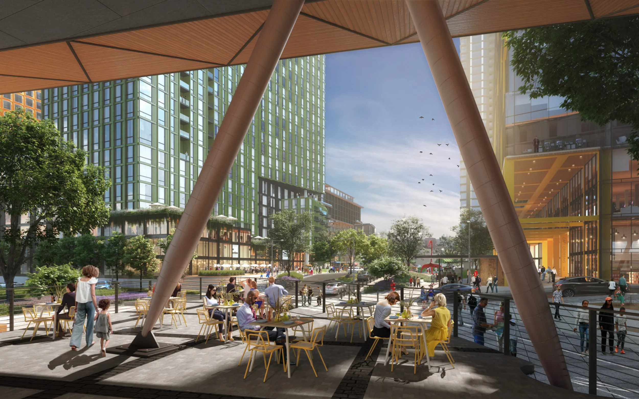 Station East, an 18-acre mixed-use development, aims to revitalize Nashville's East Bank into a second downtown with 1,400 residential units, offices, and 600 hotel rooms
