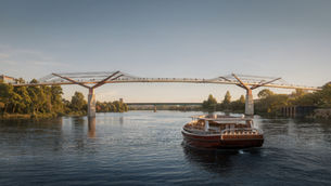 Oracle unveils new look at Nashville’s Foster+Partners-designed pedestrian bridge