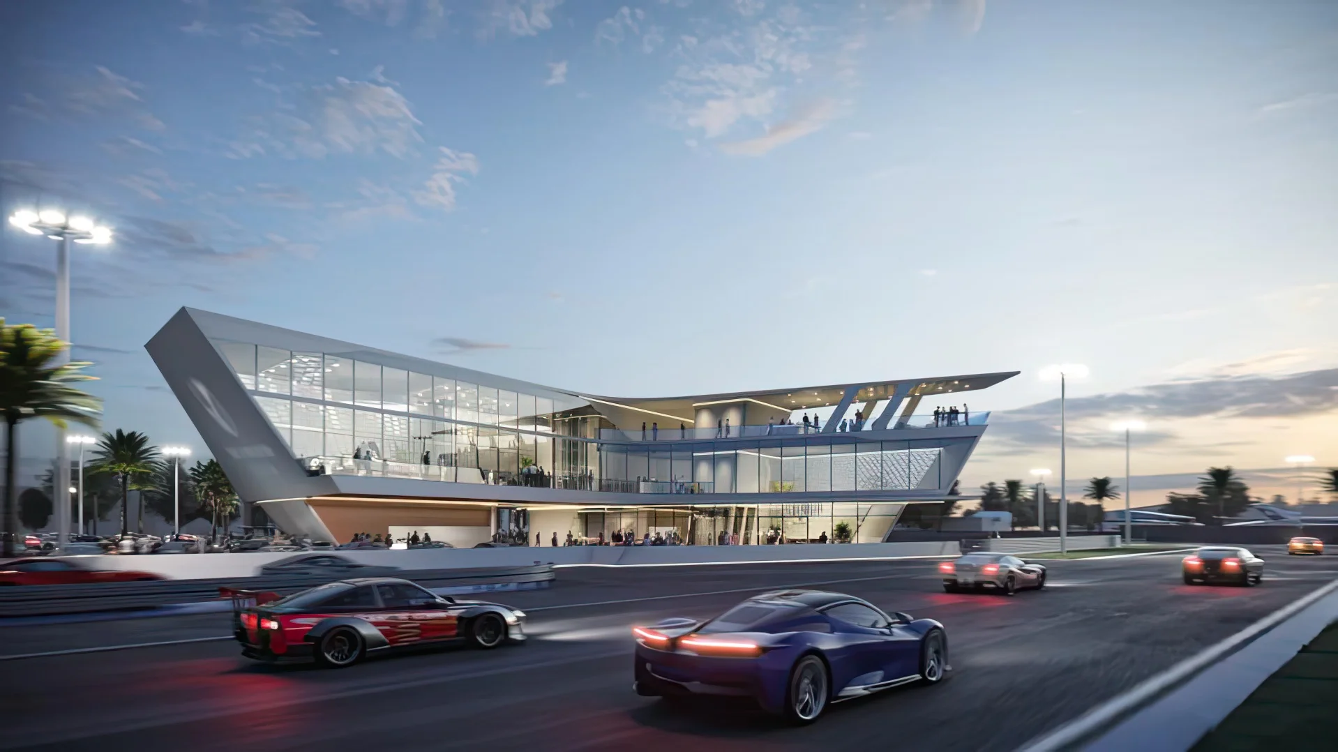 Coastal Construction Group celebrates topping out the Event Campus at The Concours Club, a luxury motorsport resort within OPF Airport