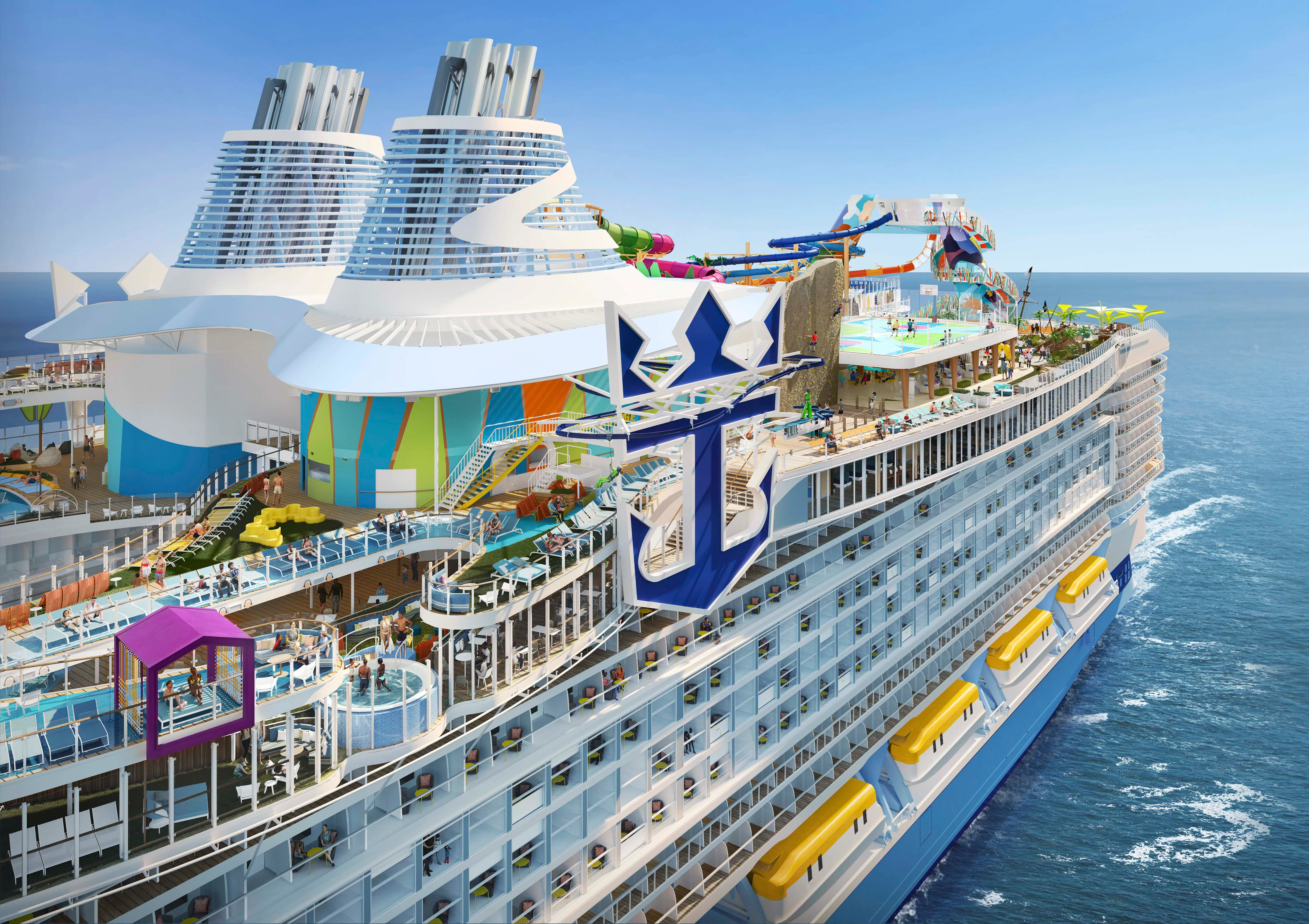 Royal Caribbean’s new Icon of The Seas, the largest cruise ship in the world, will debut in January