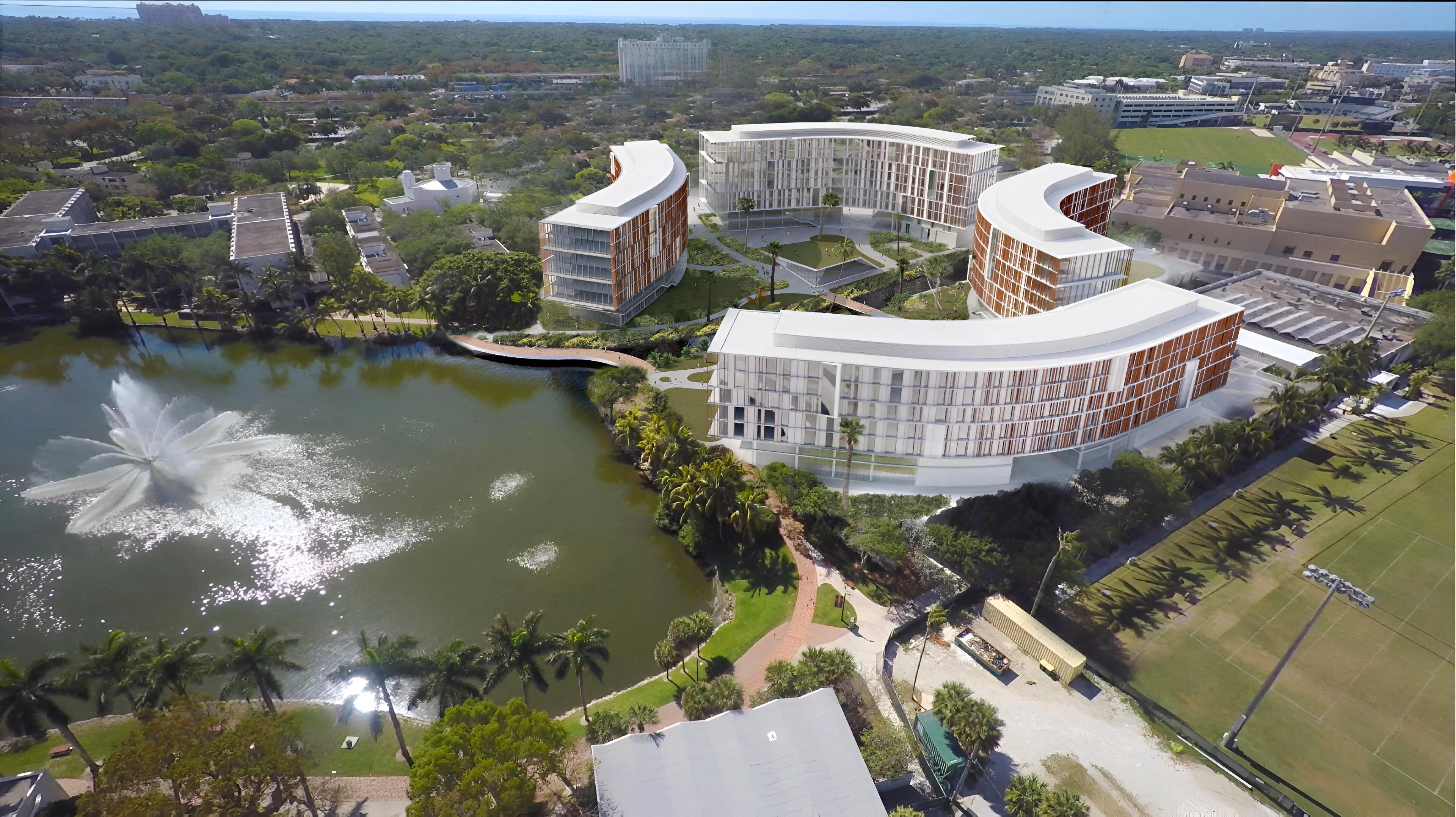 University of Miami's new $355 million Centennial Village that’s designed to house more than 2,000 students just topped out, and opening next year