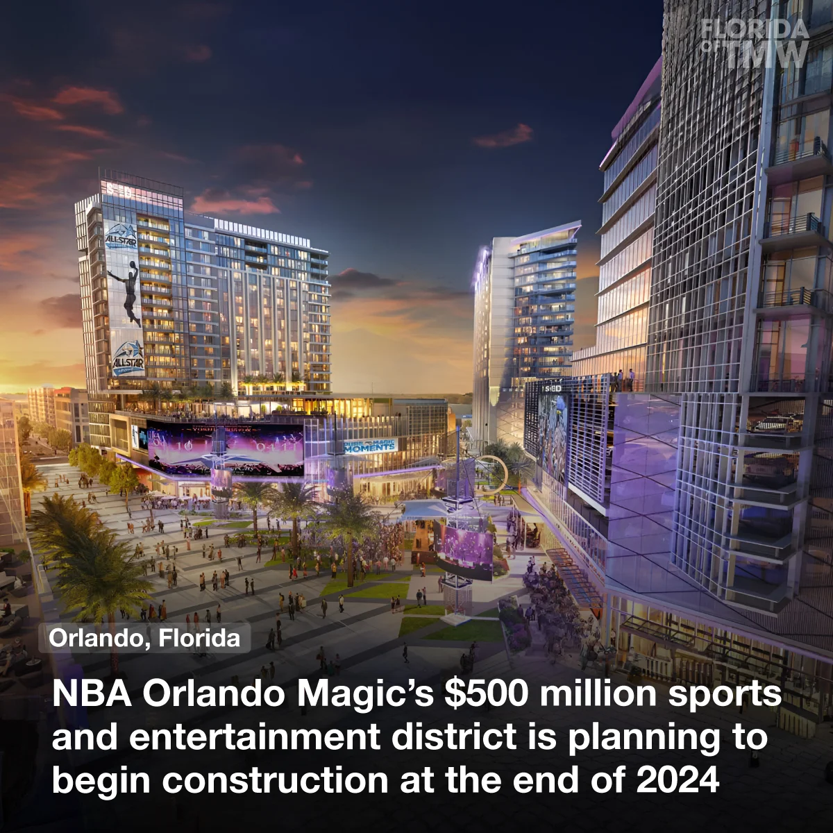 Orlando Magic’s 500 million sports and entertainment district plans to