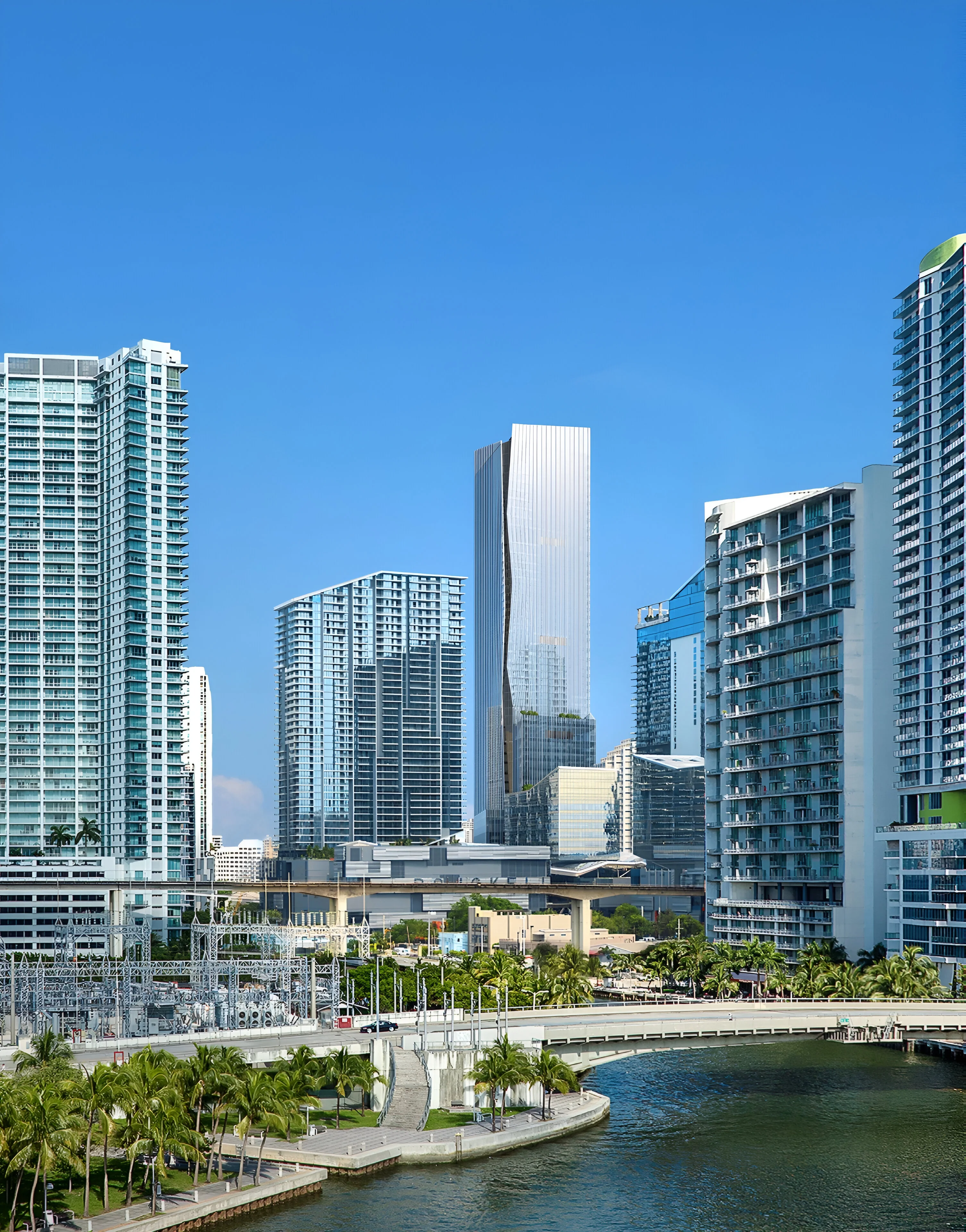 One Brickell City Centre, set to be tallest commercial building in Florida, continues construction