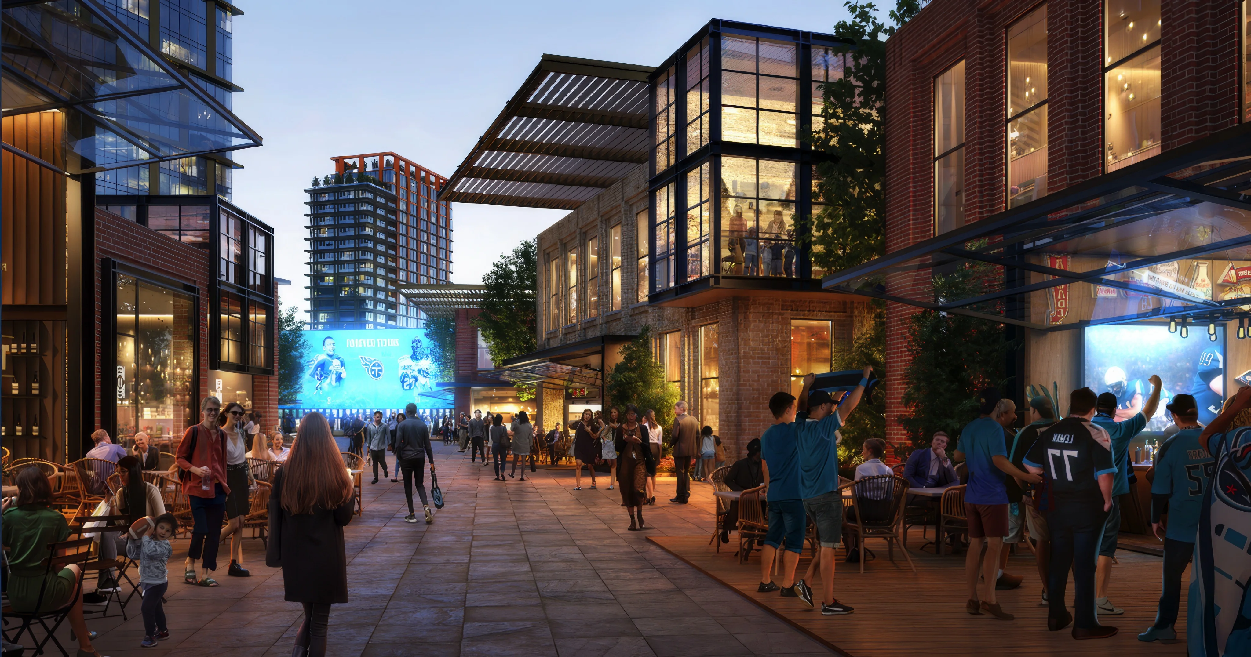 Waterfront East Bank project moves forward with new lease agreement, Fallon to develop 30 acres of mixed-use space around the new $2.1 billion Titans stadium