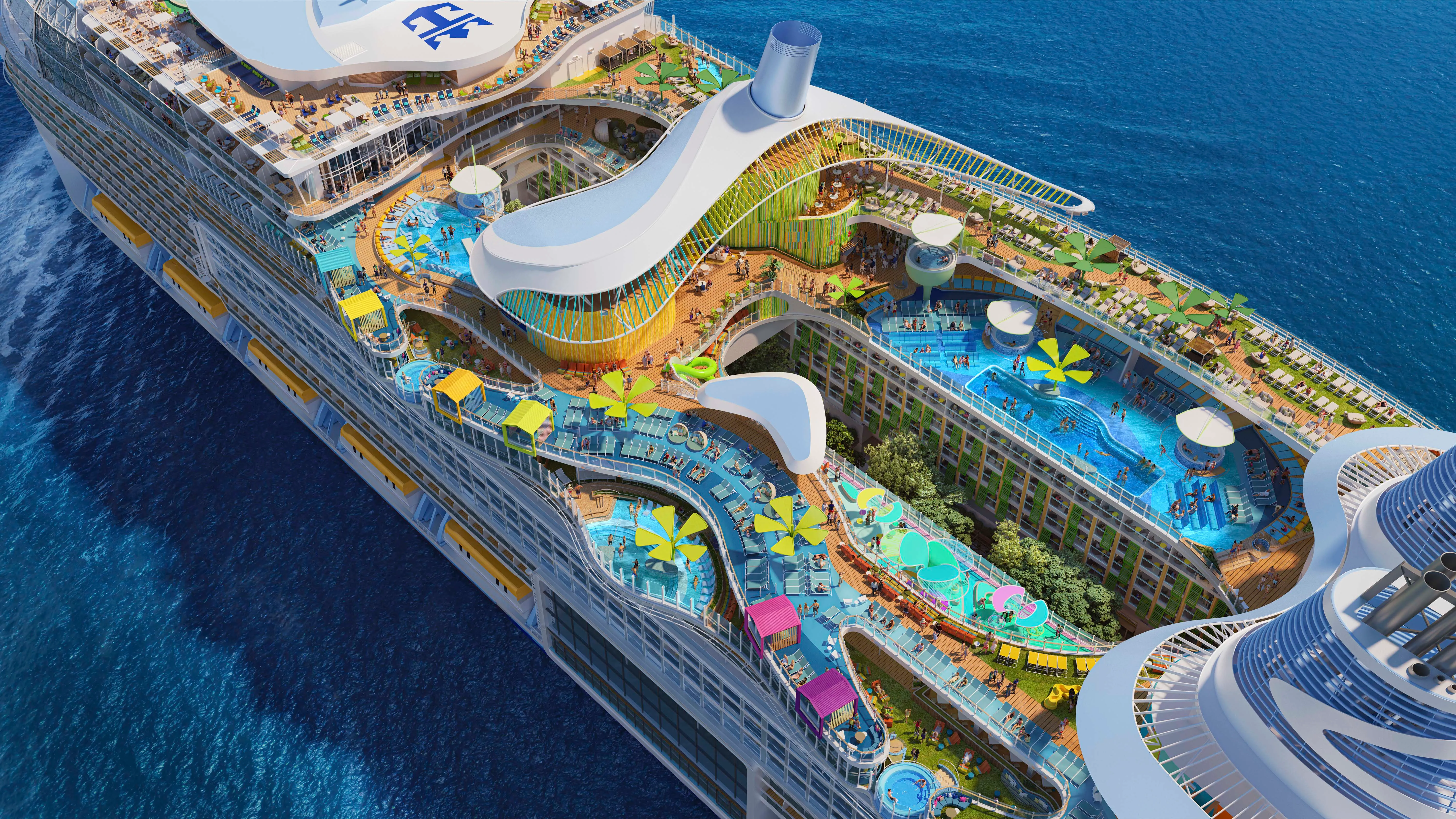 Royal Caribbean’s new Icon of The Seas, the largest cruise ship in the world, will debut in January