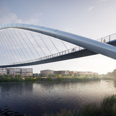 Nashville is planning a futuristic bridge that will link Nashville’s future East Bank to downtown