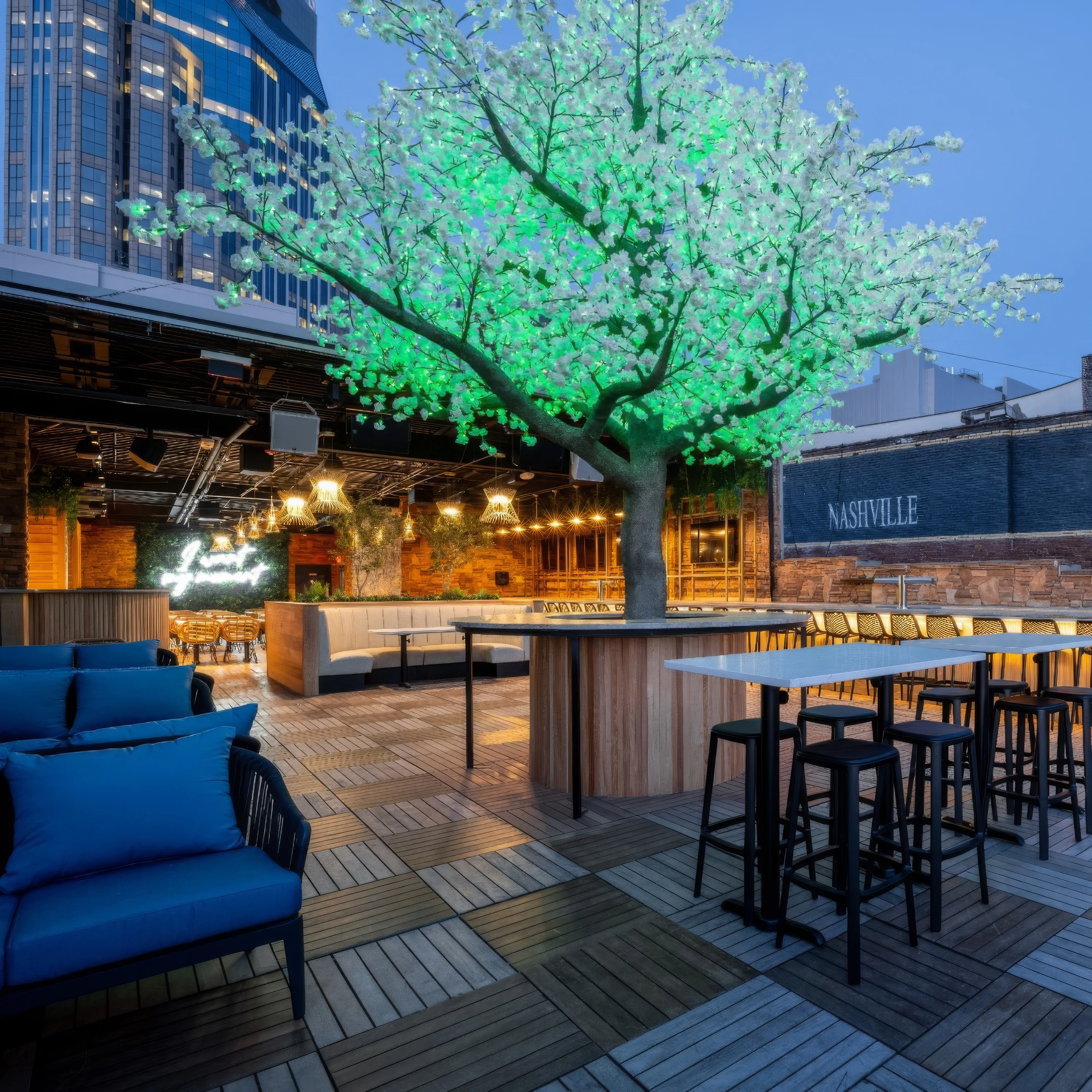 AVA Rooftop Bar, a new Mediterranean-inspired oasis, is set to open this Friday on top of Nashville Live! in downtown Nashville, with plans to bring notable DJs