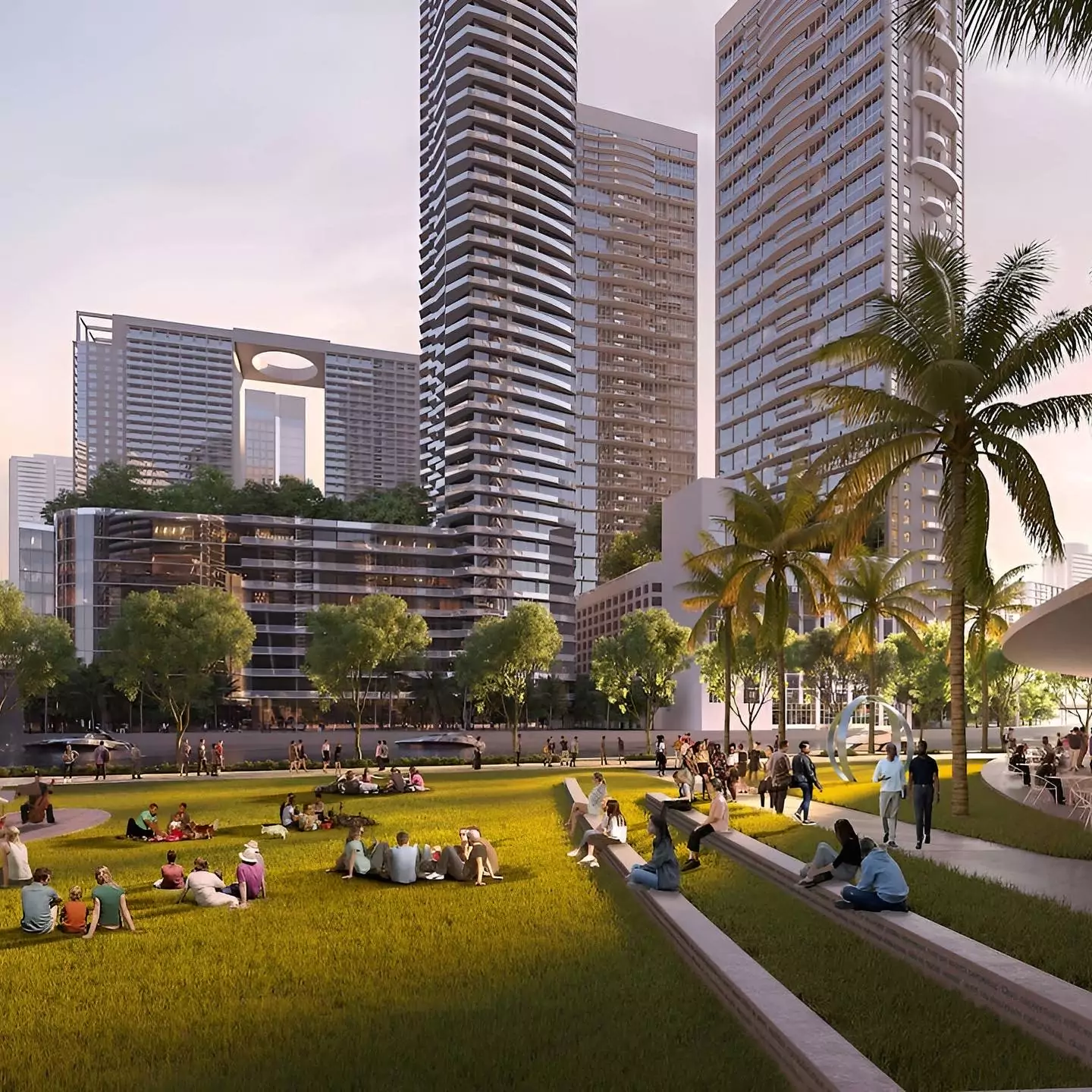 $1.7 billion Miami Riverbridge, mixed-use development with three towers, expects 2029 completion