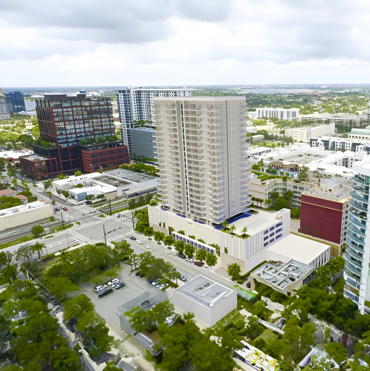 25-Story apartment development seeking approval at 315 S. Dixie Highway, would offer 190 apartments 