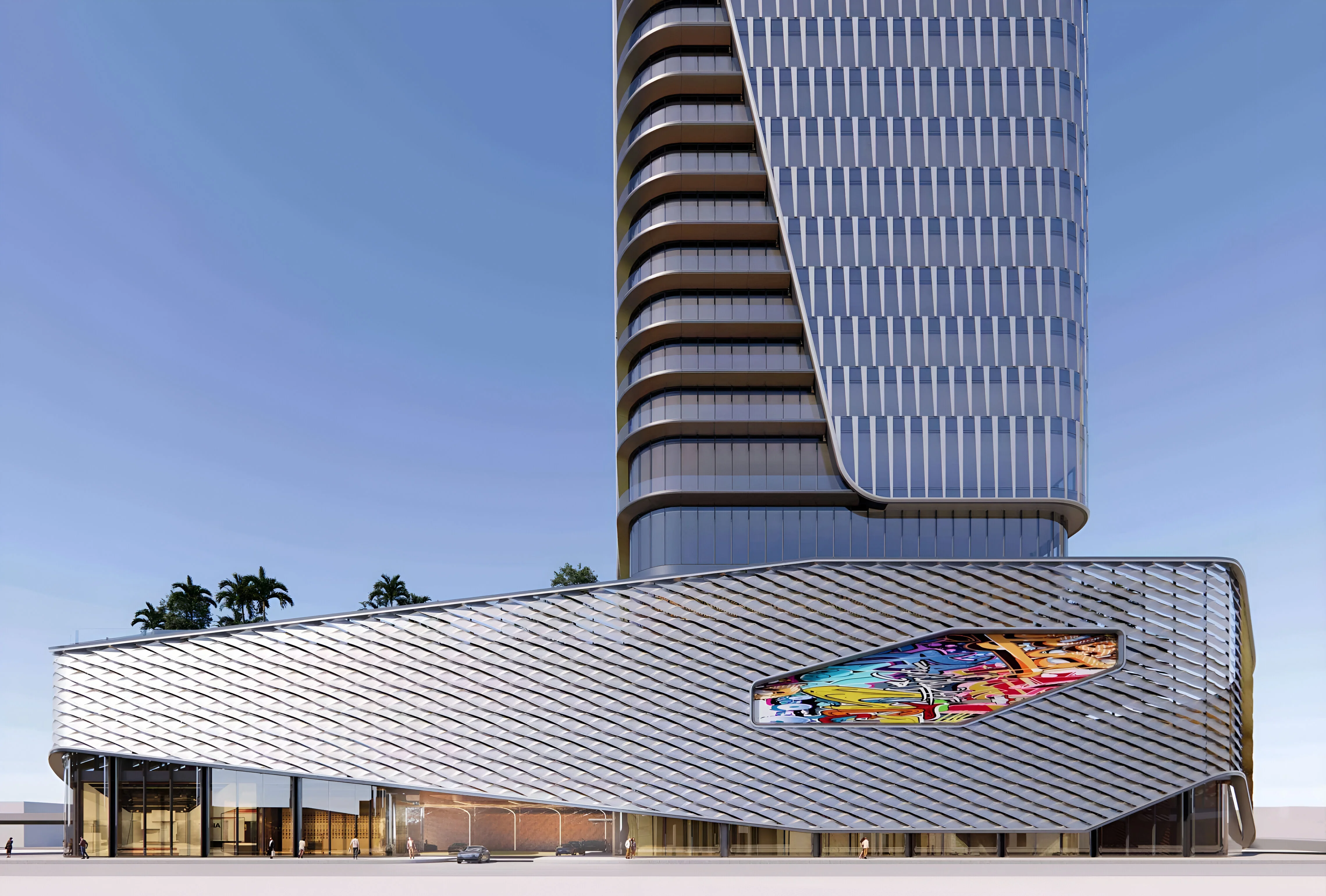 47-story office tower named Tower 36 planned near midtown with a rooftop garden and restaurant