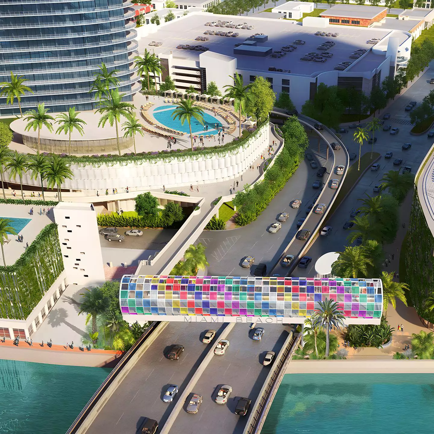 Five Park is a pre-construction condominium building in Miami Beach, designed by Arquitectonica and developed by Terra Group and GFO Investments with interiors by Gabellini Sheppard. The tower will be Miami Beach's tallest building, rising 48 stories high at 518 feet, and will offer 98 fully finished condo residences with private elevators, open floor plans, and high-end finishes. 2024 completion.