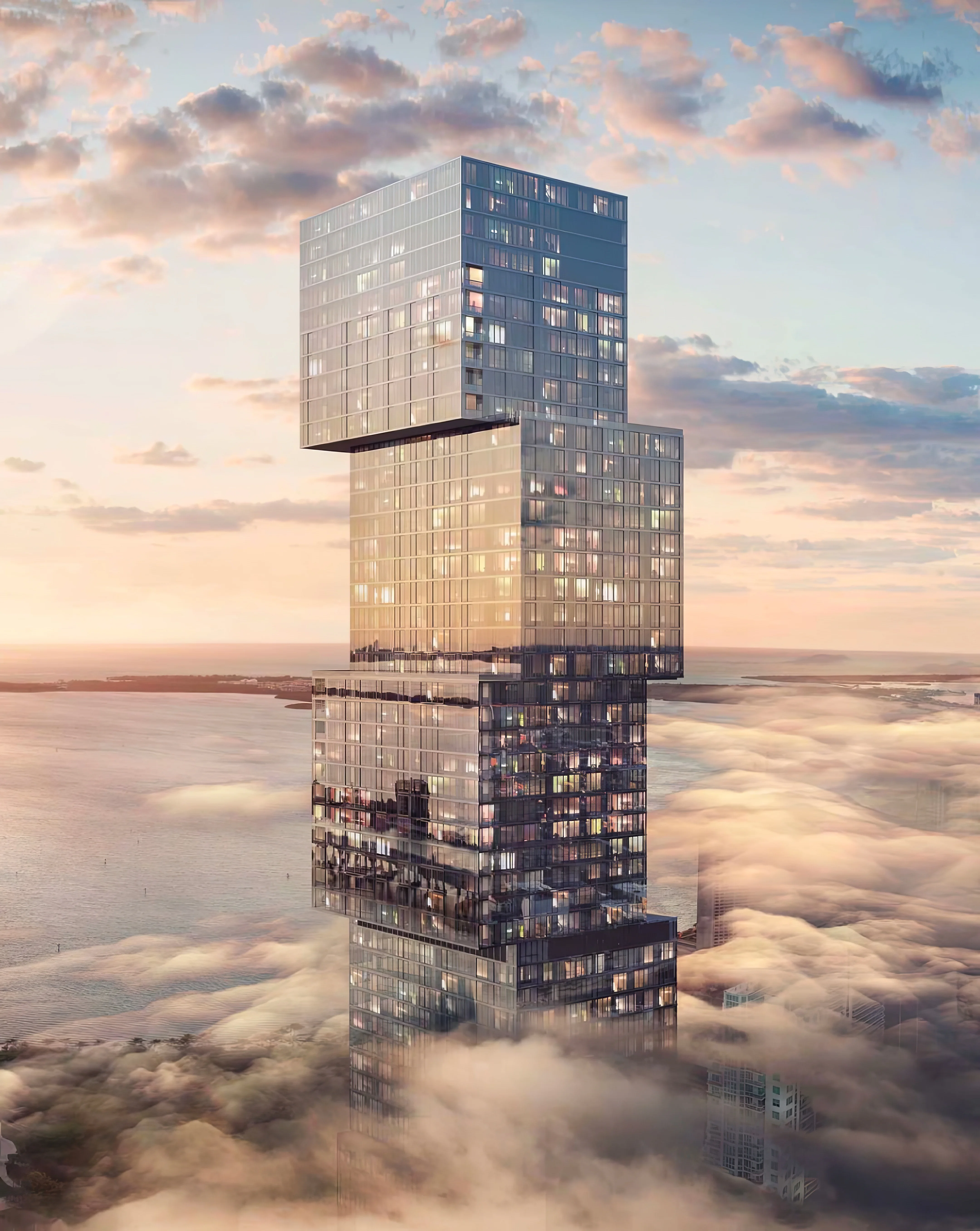 Miami’s first of many supertall skyscrapers, the 100-story Waldorf Astoria Hotel and Residences receives the green light to go vertical