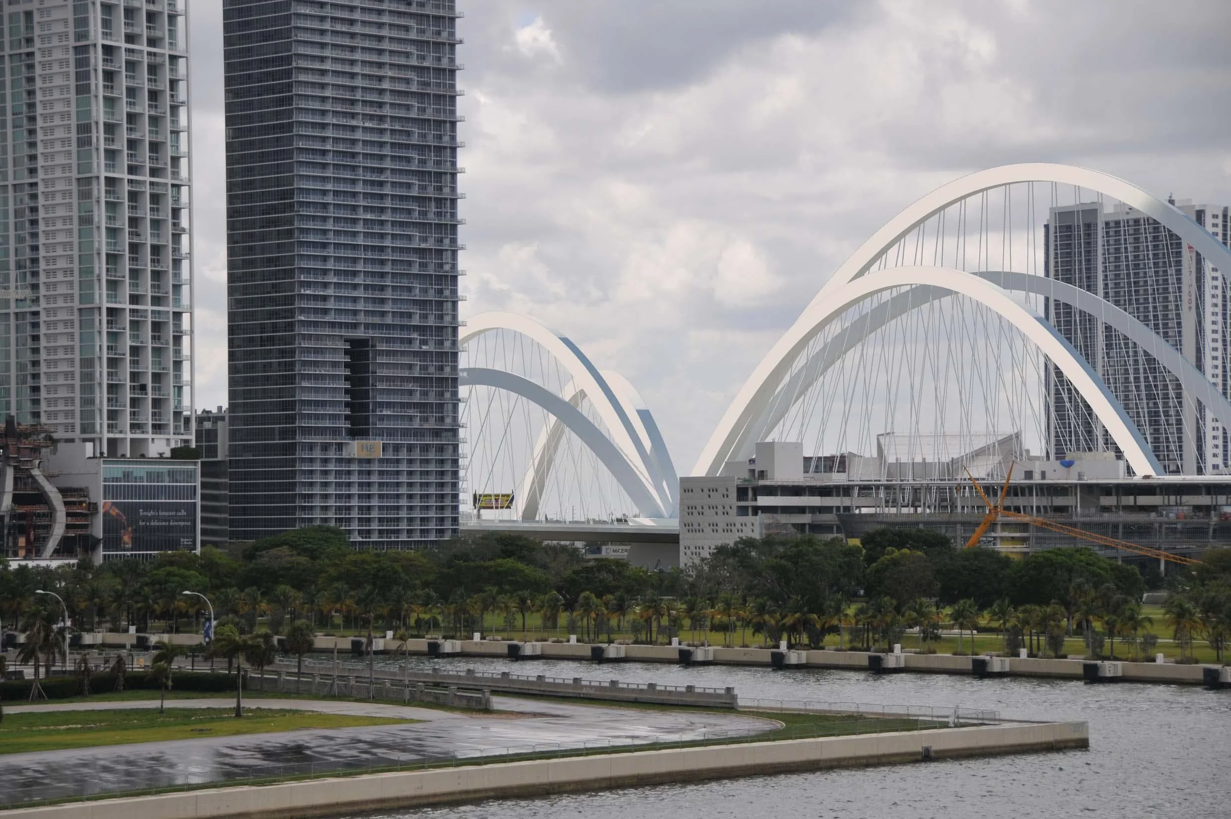 featured image for story, Miami’s new $840 million Signature Bridge and highway project continues
construction, with completion expected in late 2027