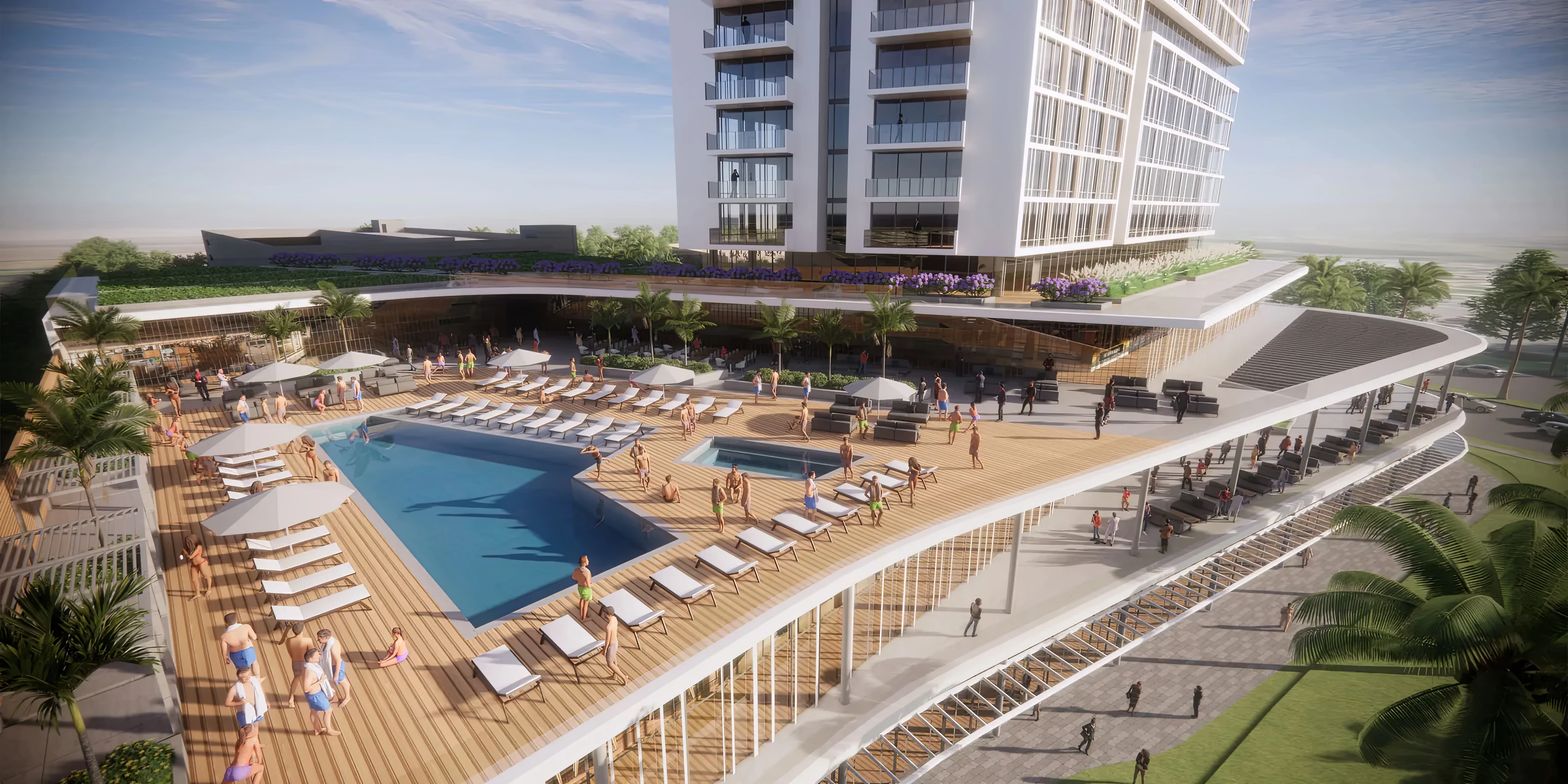 Marriott-branded W Hotel with 2,000-seat concert venue is breaking ground at Epic Universe, with plans for 200 yearly acts and day club/nightclub at adult rooftop pool