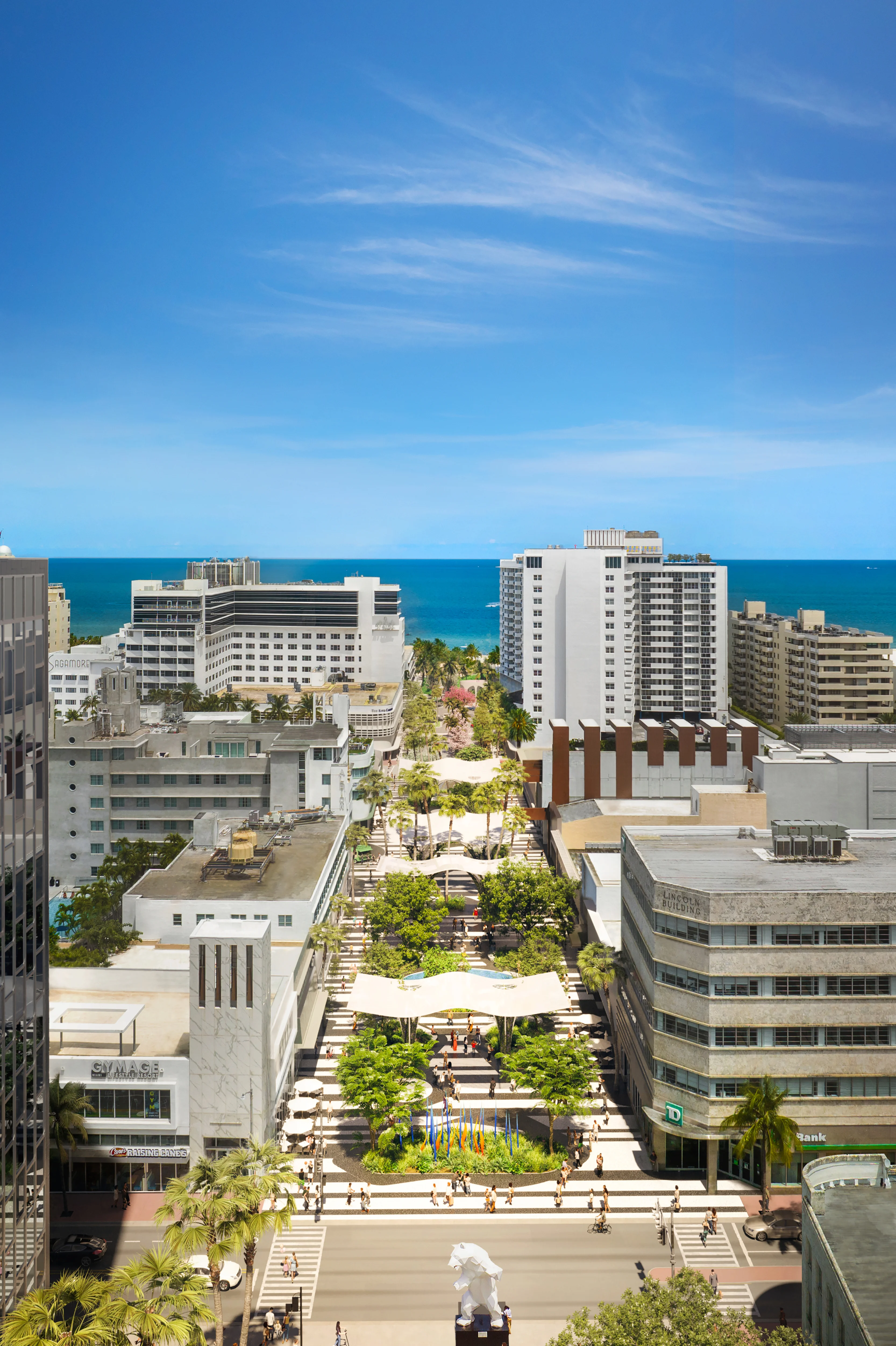 Owners of South Beach’s Ritz-Carlton and Sagamore Hotelare embarking on a transformative project for the 100 block of Lincoln Road and its beachwalk entrance