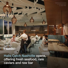 Halls Catch Nashville opens, offering fresh seafood, rare caviars, and raw bar