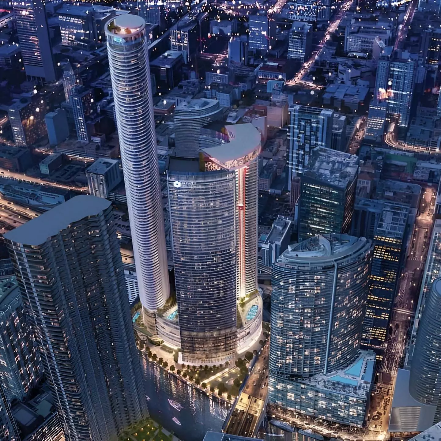 $1.7 billion Miami Riverbridge, mixed-use development with three towers, expects 2029 completion