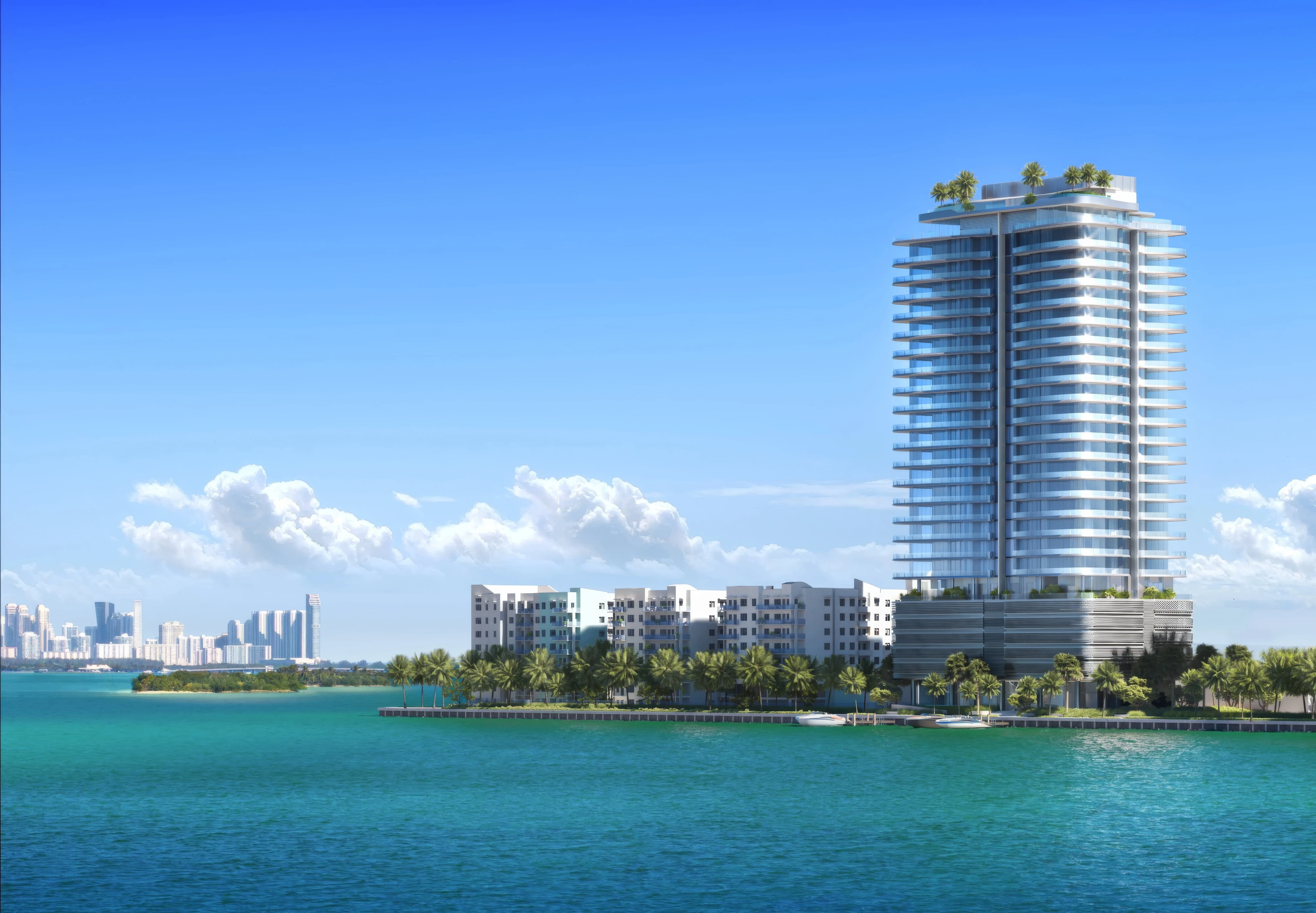 First Pagani residences in the world to launch in Miami’s North Bay Village, featuring 70 units in 28 stories, with prices starting at $2.4 million