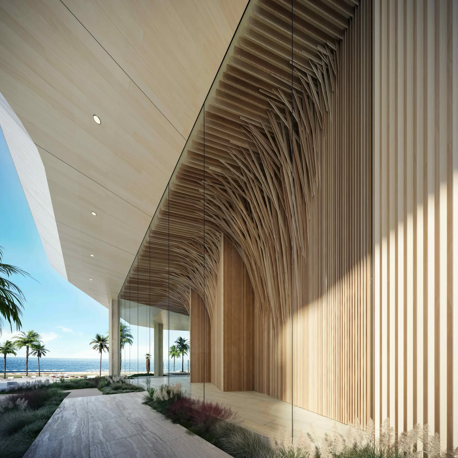 Aman Miami Beach, designed by Kengo Kuma, will offer 22 private residences in the vibrant Faena District, opening it’s doors by 2026