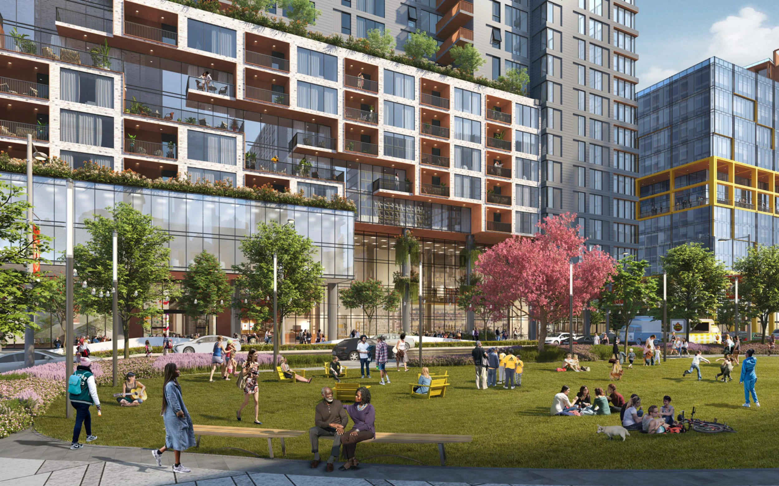 Station East, an 18-acre mixed-use development, aims to revitalize Nashville's East Bank into a second downtown with 1,400 residential units, offices, and 600 hotel rooms