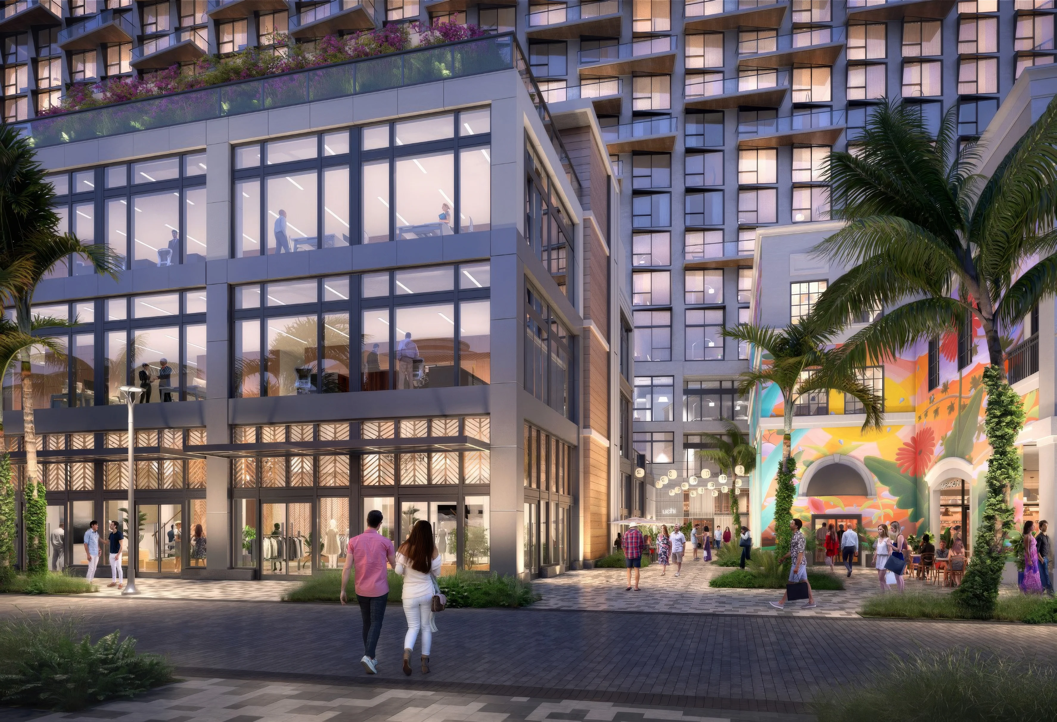 Laurel, a new 21-story apartment tower begins leasing at The Square in West Palm Beach, offering residents luxury amenities a few blocks from Brightline station 
