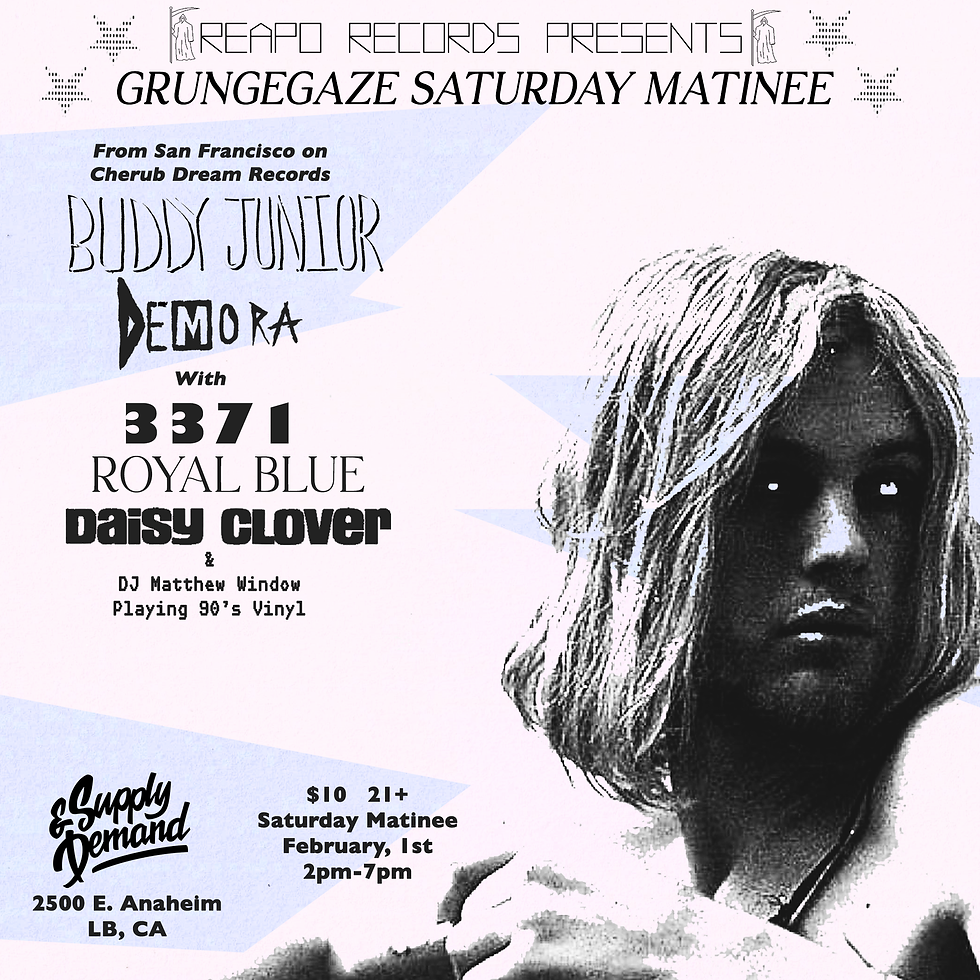 Buddy Junior // Demora // 3371 // Royal Blue // Daisy Clover // DJ Matthew Window