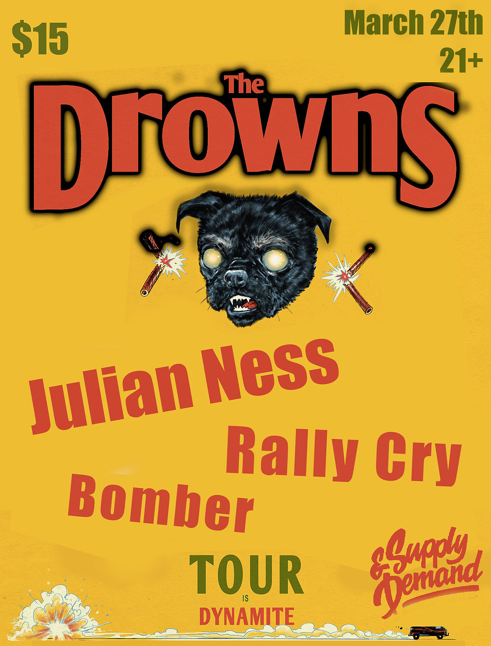 The Drowns // Julian Ness // Rally Cry // Bomber